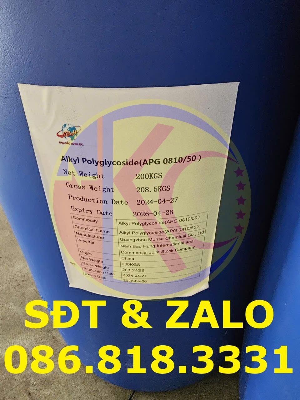  Alkyl Polyglycoside - Chất hoạt động bề mặt APGs 