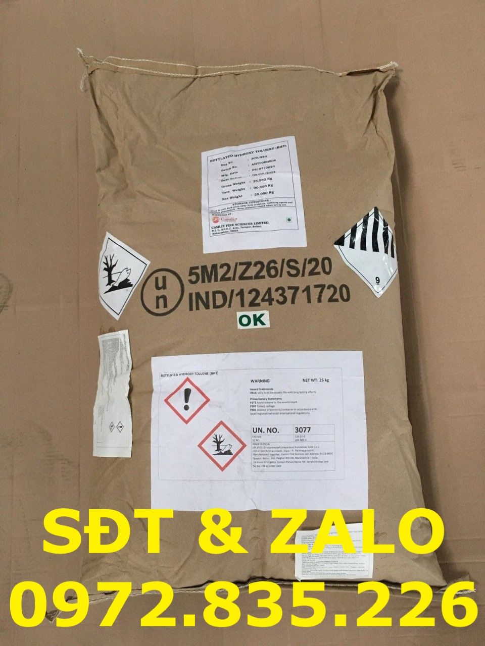  Butylated Hydroxy Toluene - BHT - Chất chống oxi hóa dầu 