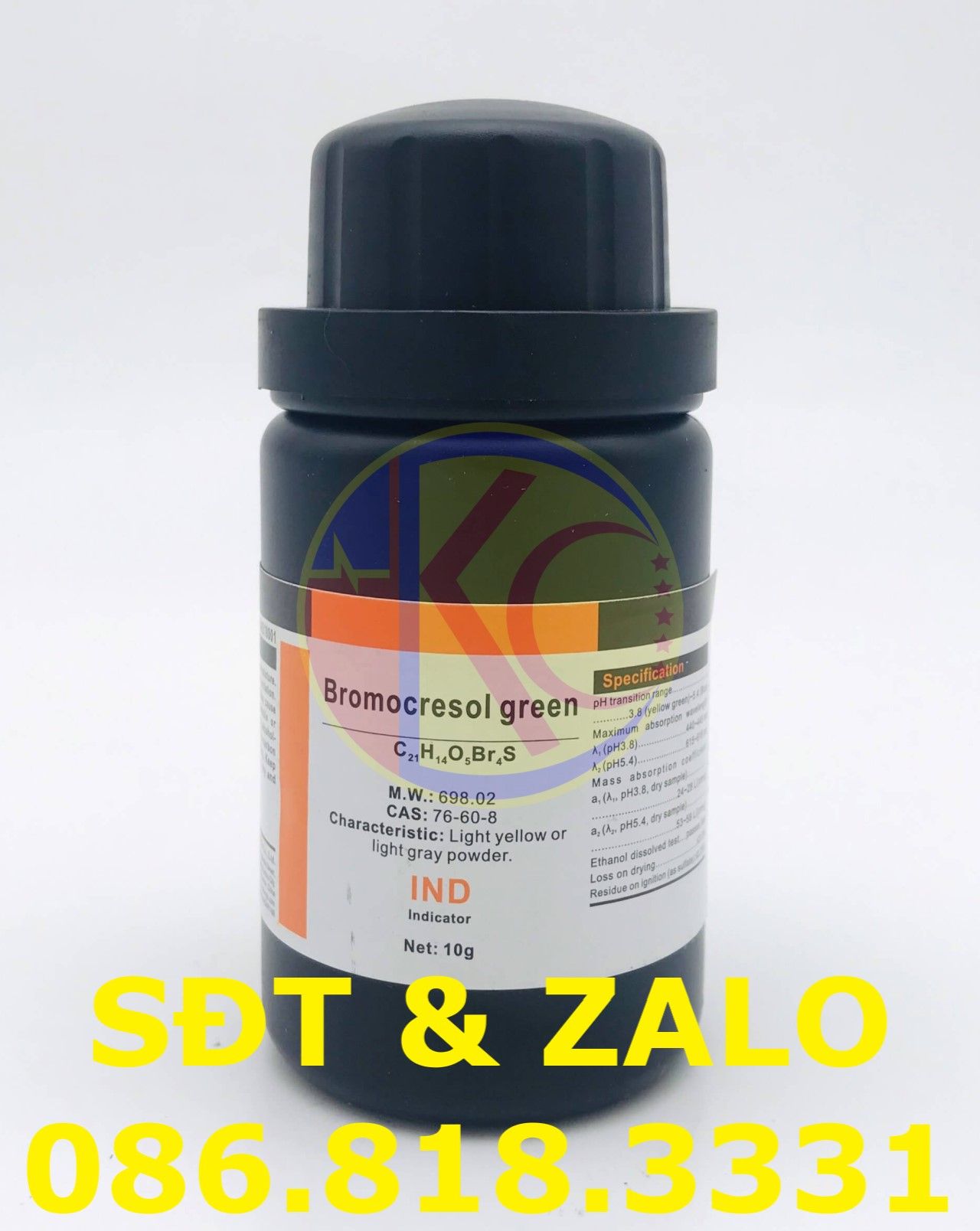  Bromocresol Green - Bromocresol Xanh - C21H14Br4O5S 