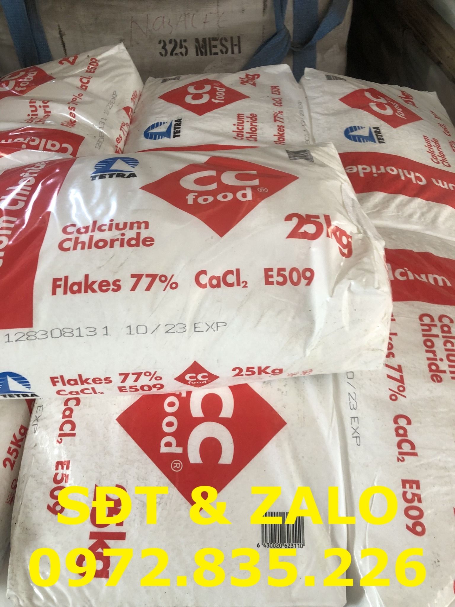  Calcium Chloride - Canxi Clorua - CaCl2 77% Food, Phần Lan 