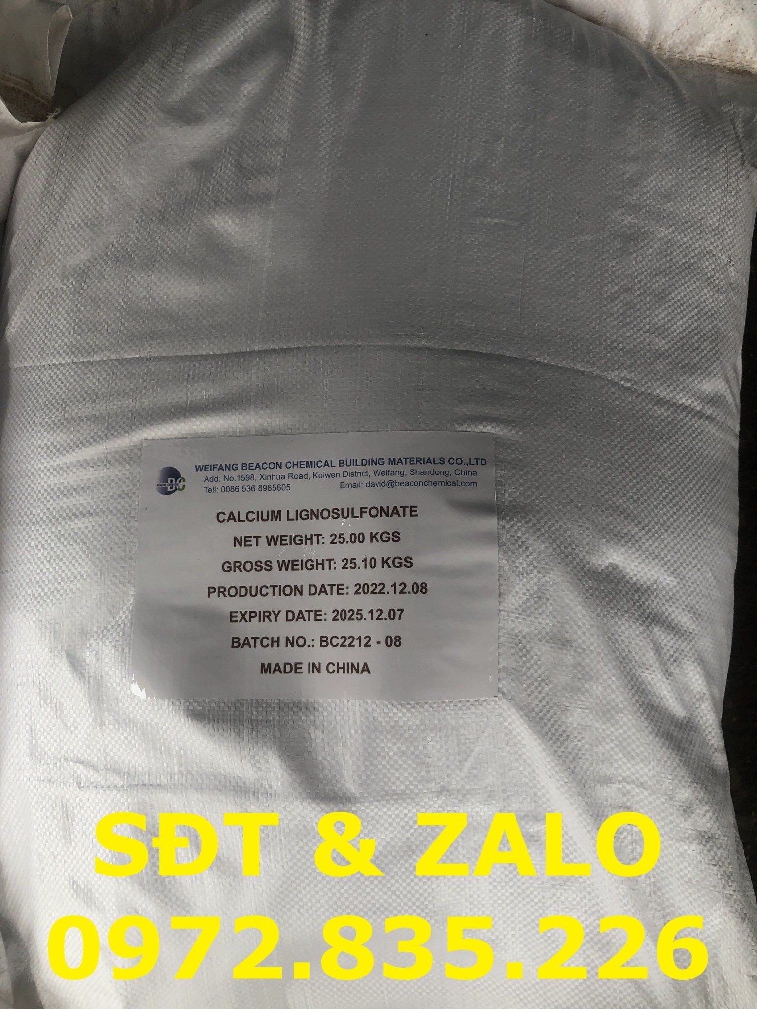  Calcium Lignosulfonate - Canxi Lignosunphonate - Phụ gia bê tông, gốm sứ 