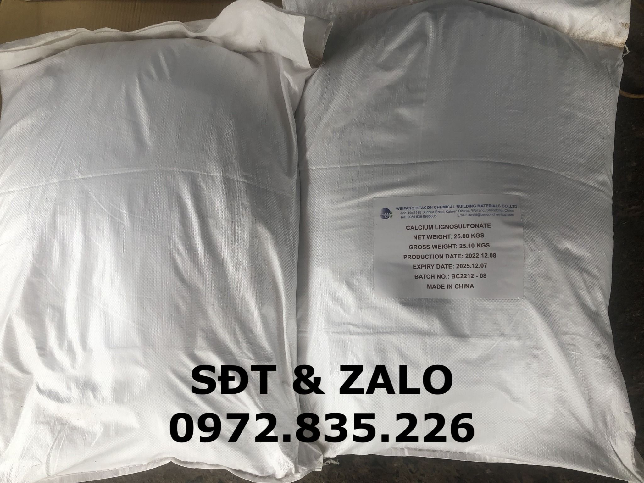  Calcium Lignosulfonate - Canxi Lignosunphonate - Phụ gia bê tông, gốm sứ 