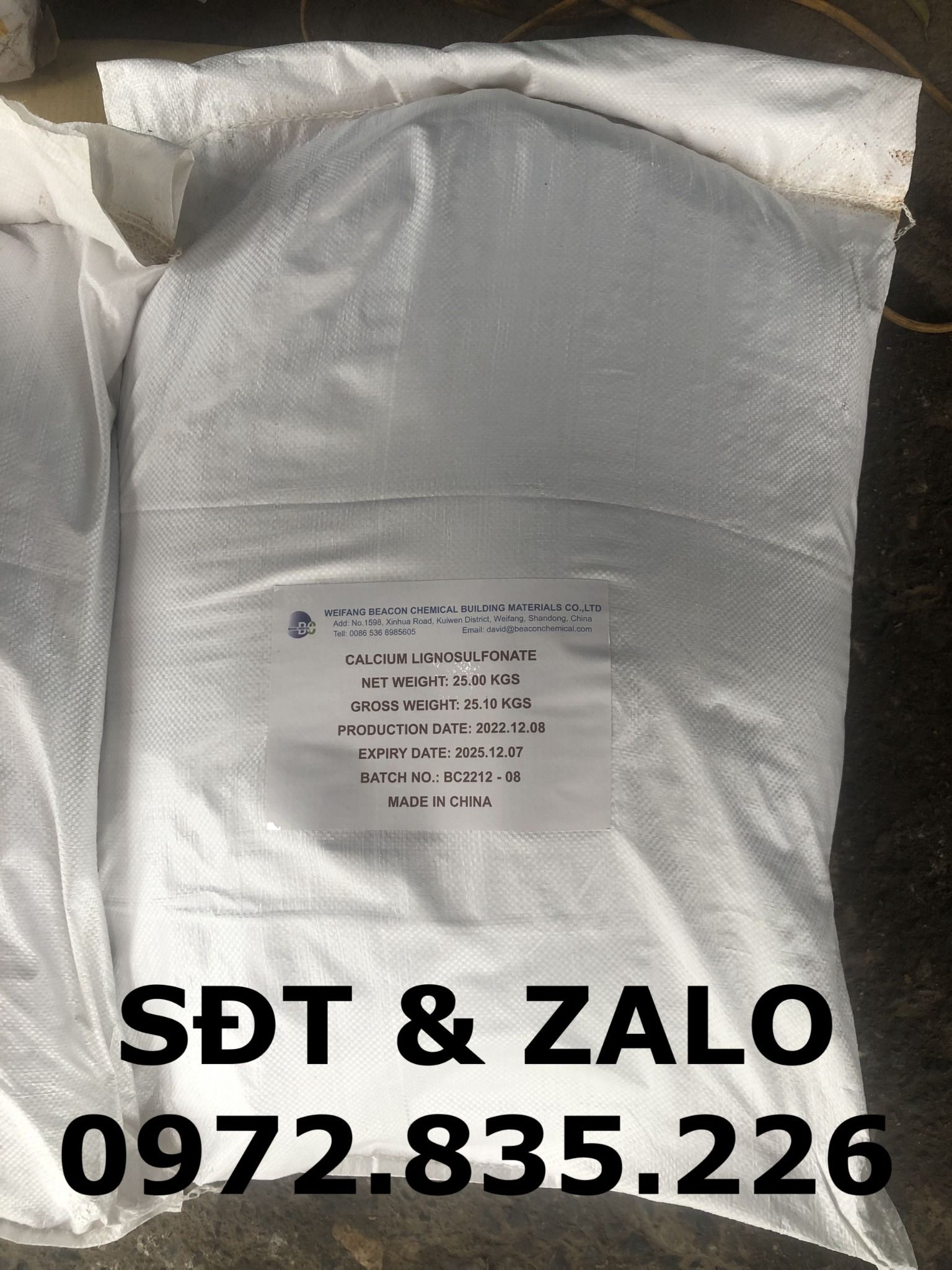  Calcium Lignosulfonate - Canxi Lignosunphonate - Phụ gia bê tông, gốm sứ 