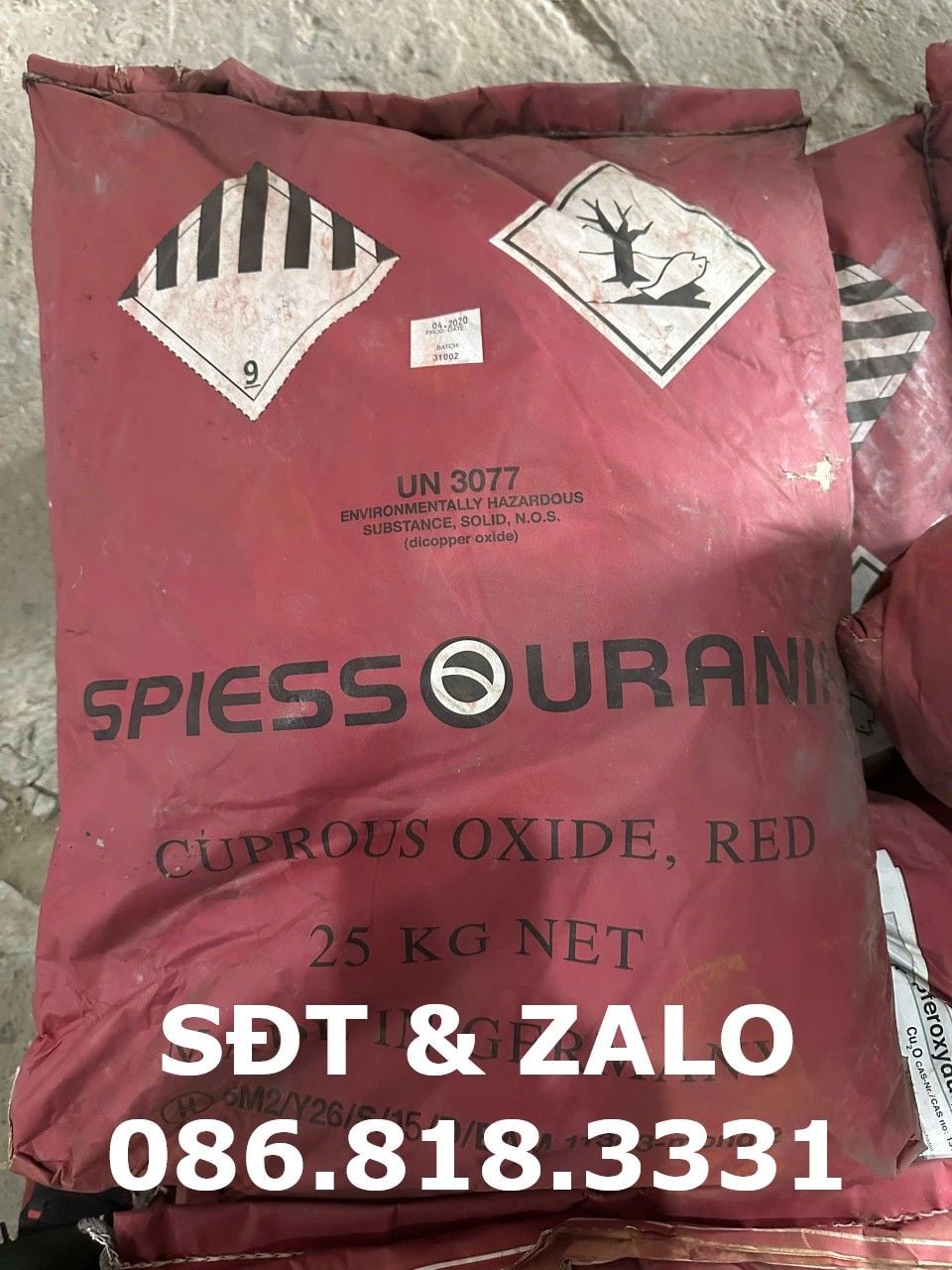  Cuprous Oxide Red - Oxit đồng đỏ - Cu2O (Đức) 