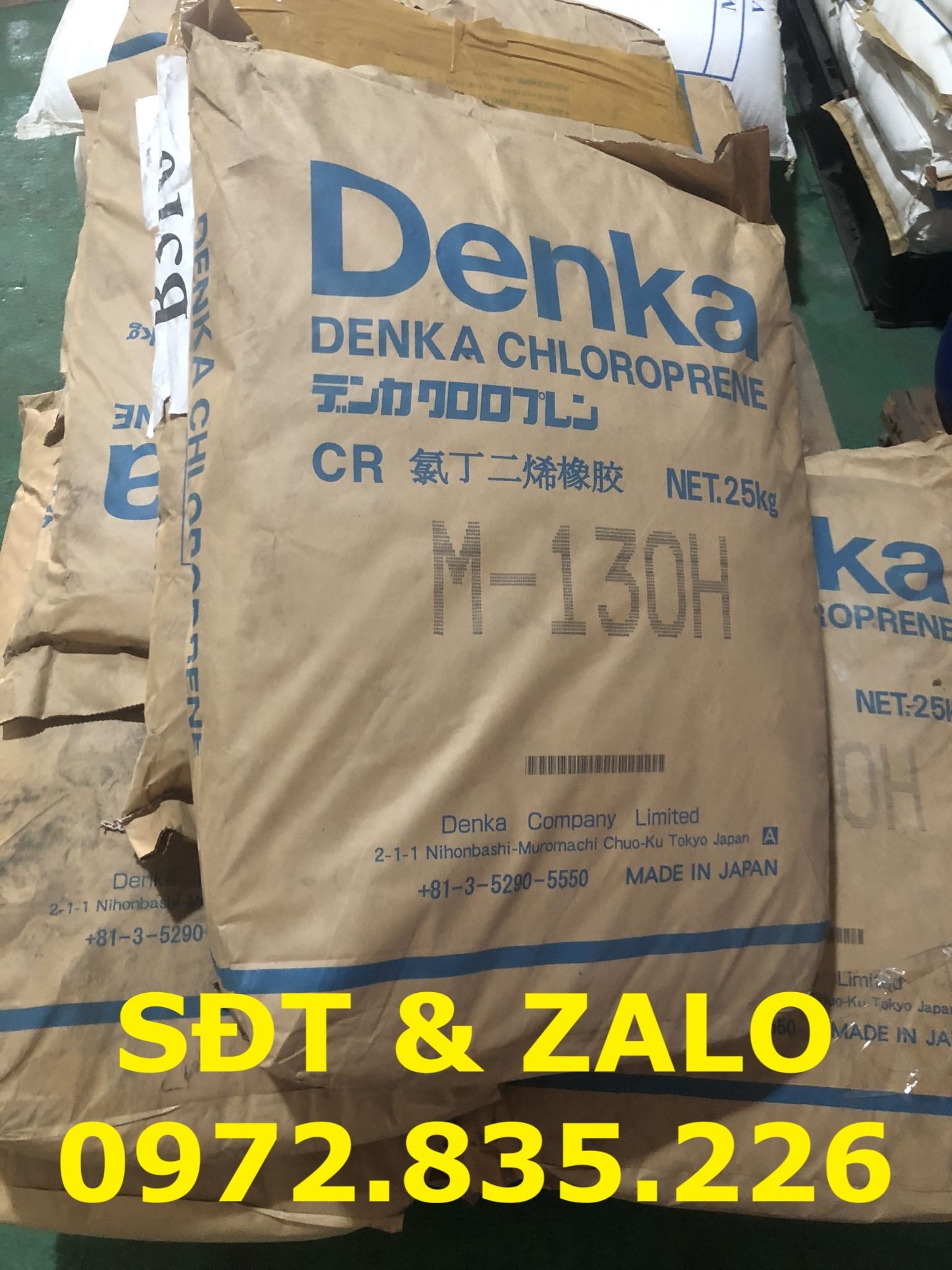  Cao su Denka Chloroprene M-130H - Cao su tổng hợp Neoprene - C4H5Cl 