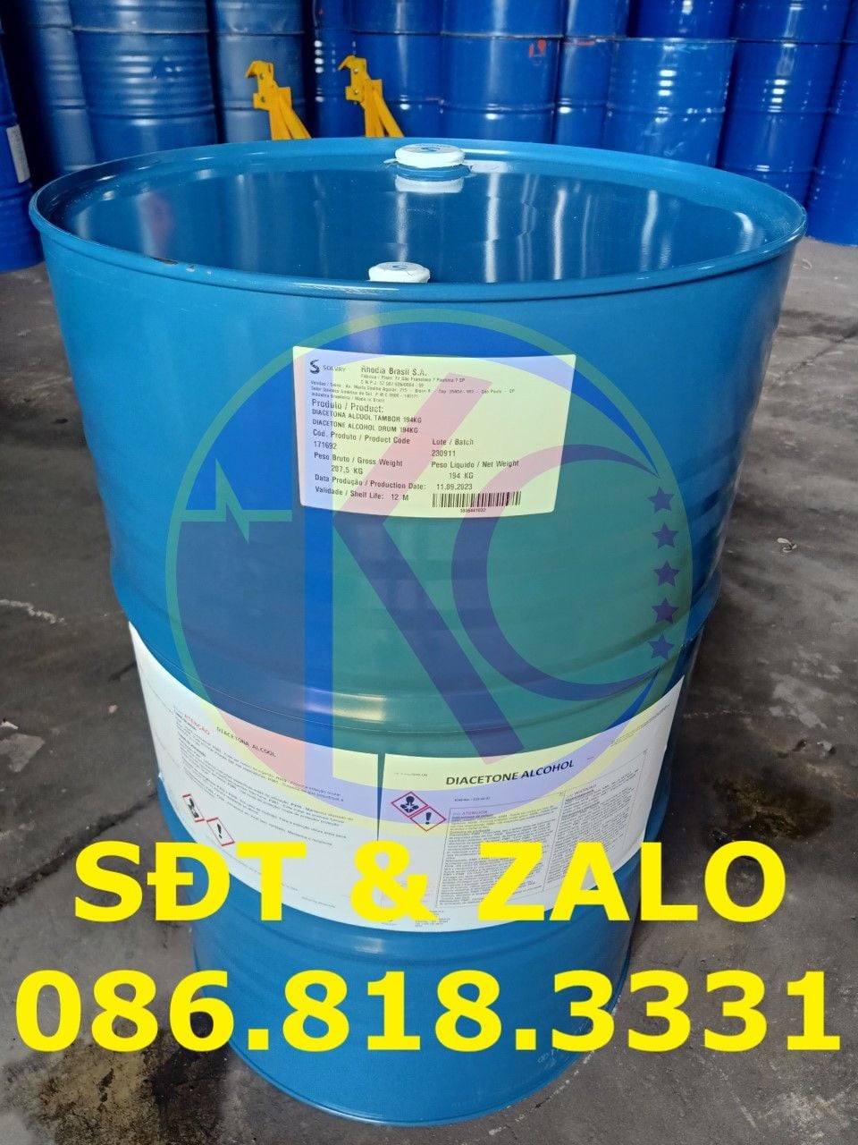  Diacetone Alcohol (DAA) - Rượu Diacetone - C6H12O2 