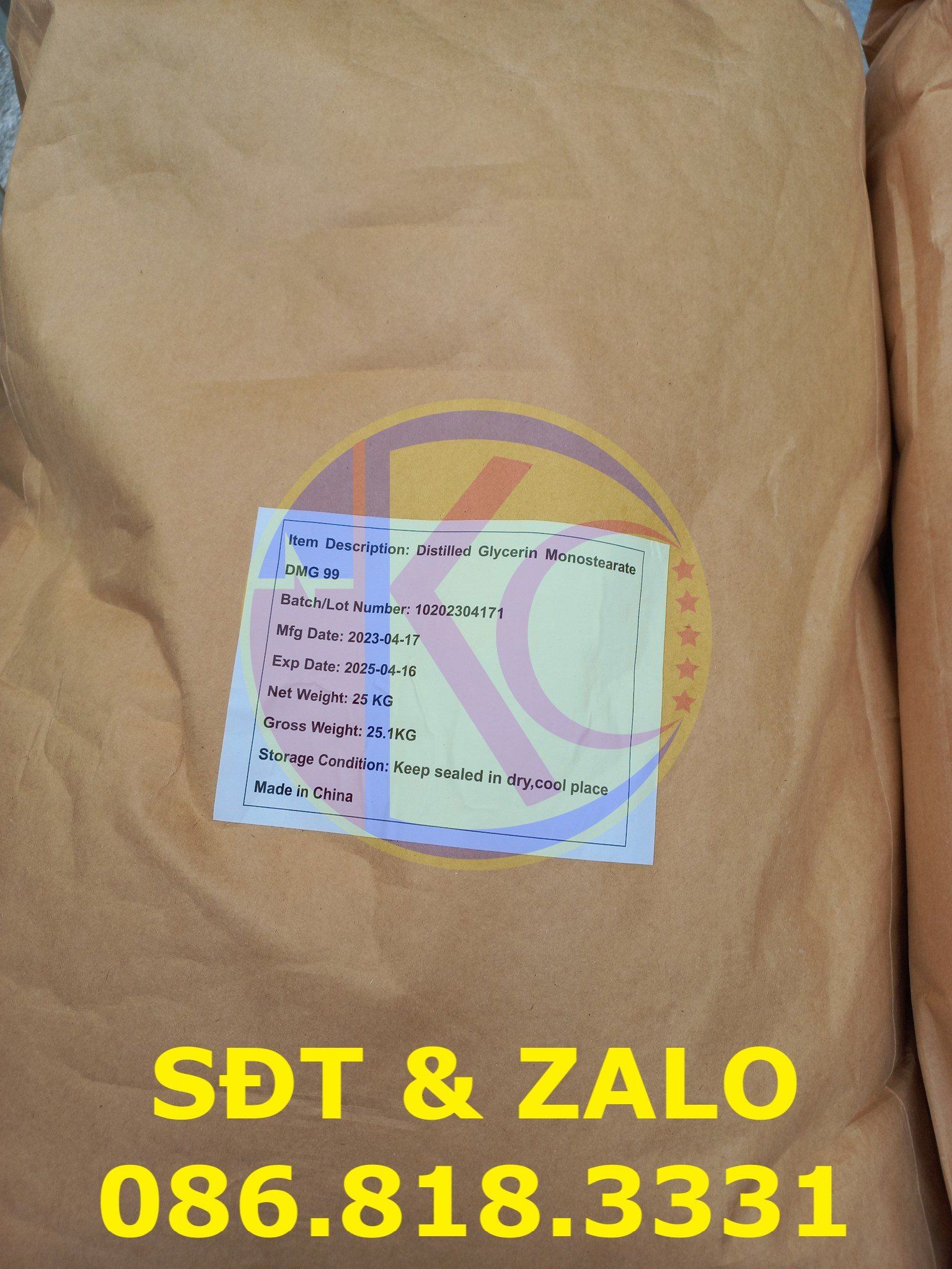  CHẤT NHŨ HÓA DISTILLED MONOGLYCERIDES 99 - DMG99/GMS99 - E471 