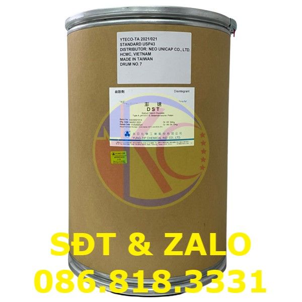  Sodium Starch Glycolate - Natri Starch Glycolat - Tá Dược Rã 
