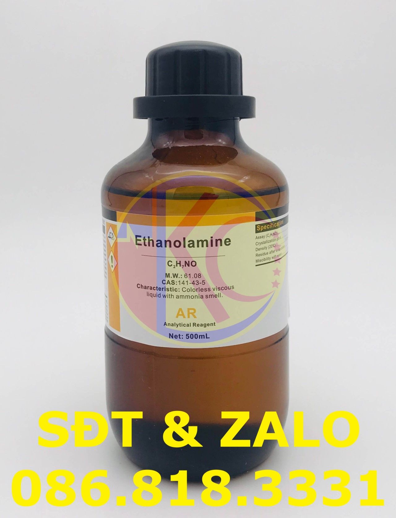  Monoethanolamine (MEA) - Ethanolamine - C2H7NO 