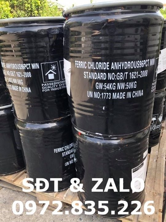  PHÈN SẮT FERRIC CHLORIDE - SẮT CLORUA - FECL3 96% Min 