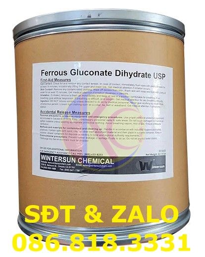  Ferrous Gluconate - Sắt Gluconat - C12H24FeO14 