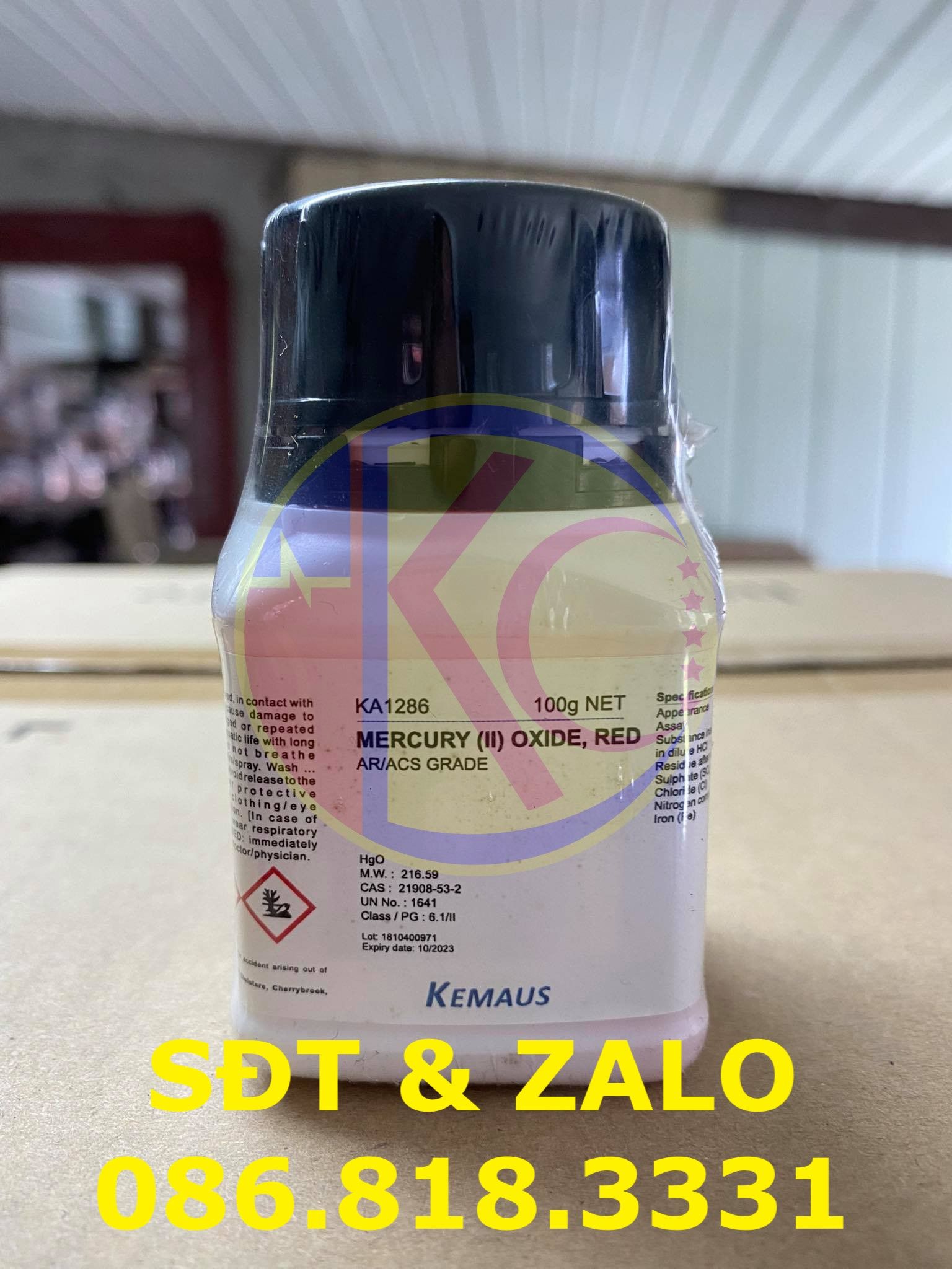  Mercury Oxide - Thủy Ngân Oxit - HgO 