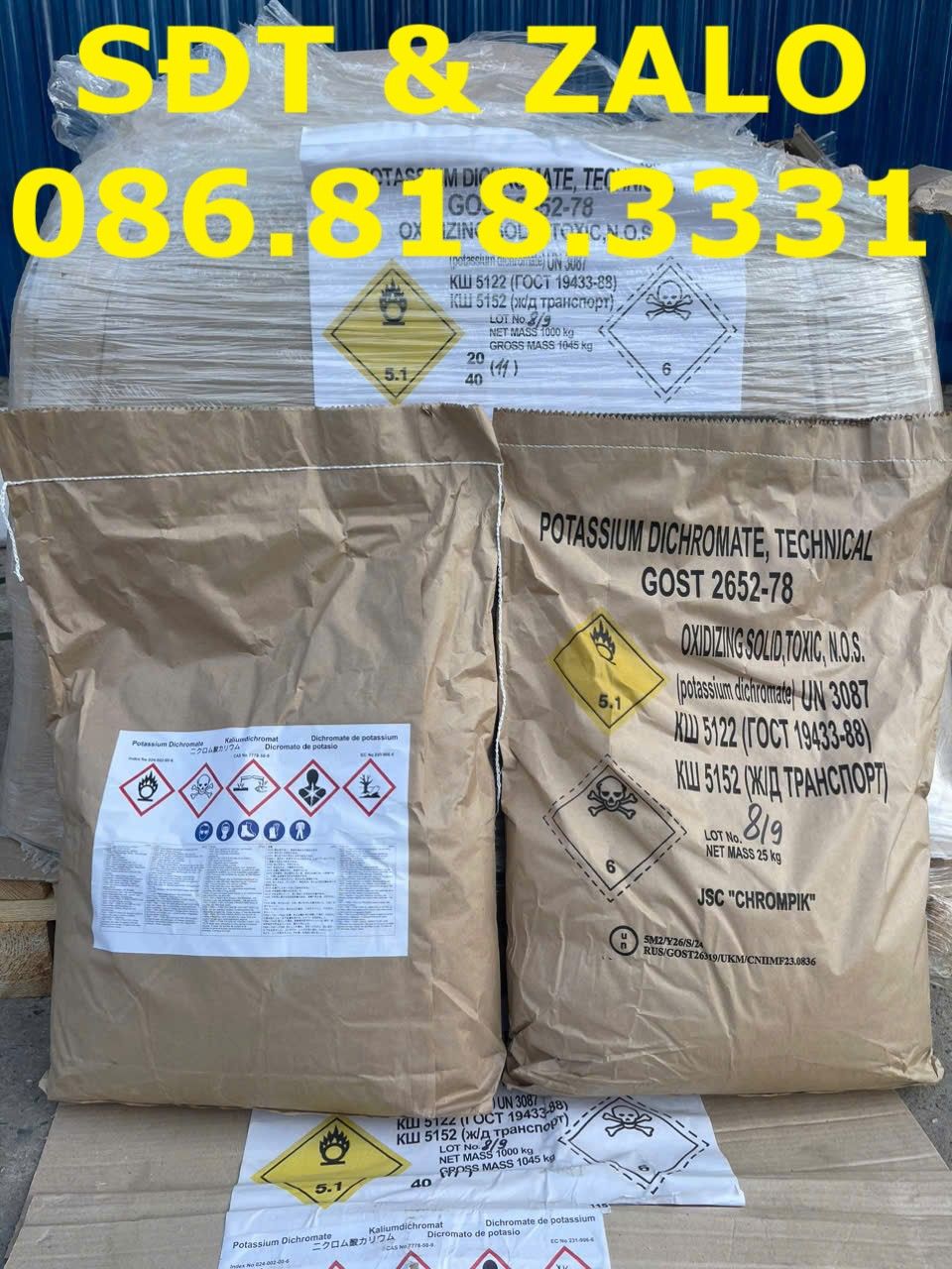  Potassium Dichromate - Kali Đicromat - K2Cr2O7 Nga 