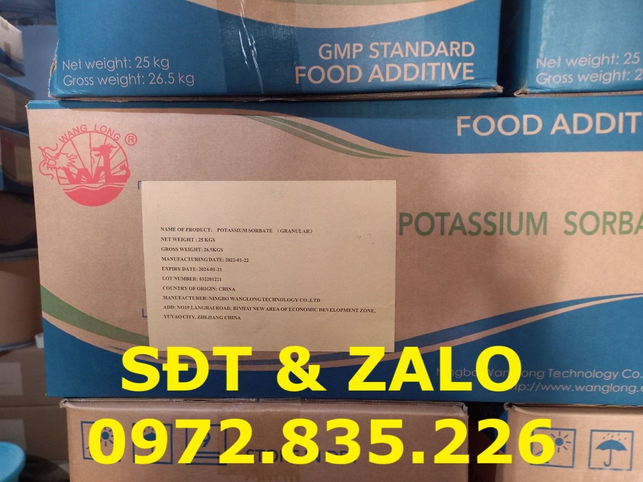  Chất bảo quản Potassium Sorbate - Kali Sorbat - C6H7KO2 