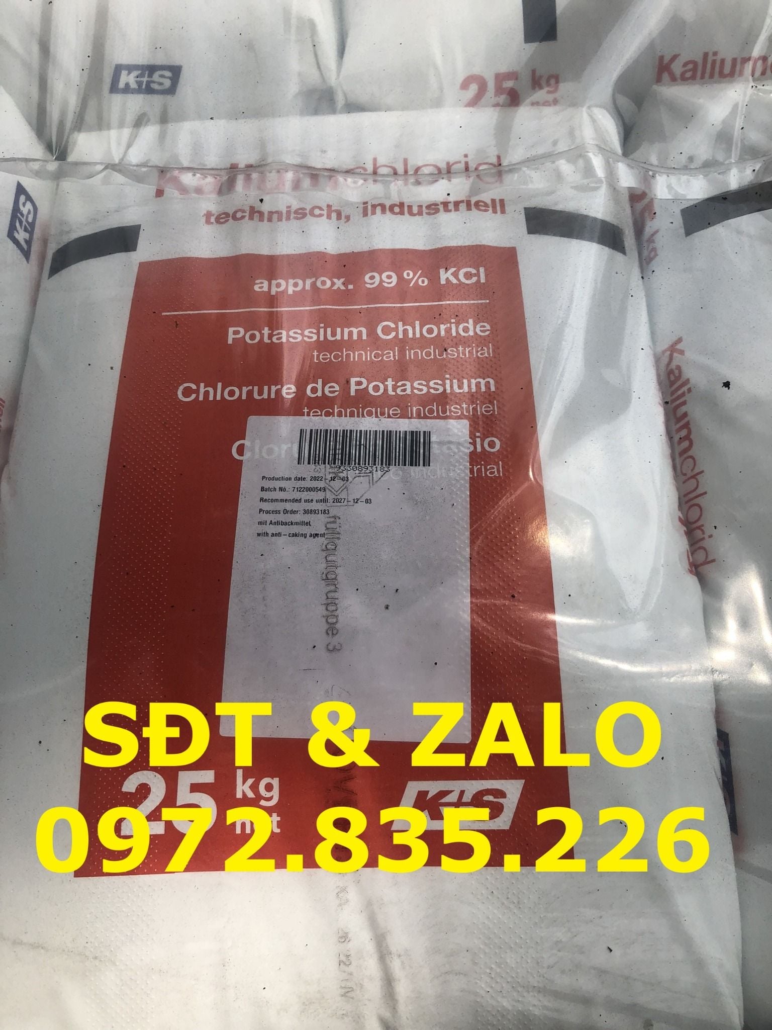  Potassium Chloride - Kali Clorua - KCl 