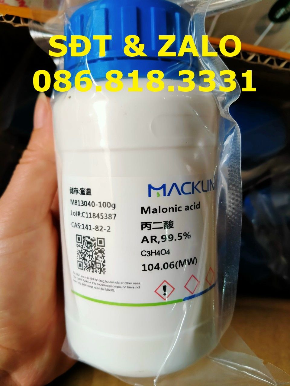  Malonic Acid - Axit Malonic - C3H4O4 