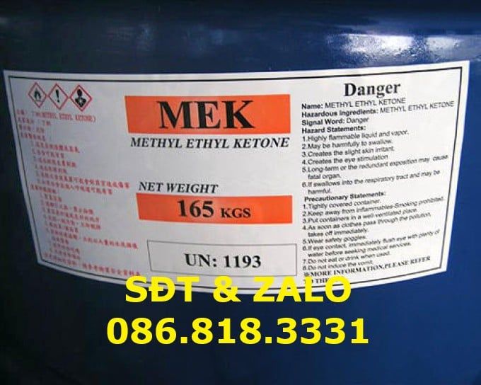  Dung môi Butanone - Methyl Ethyl Ketone - C4H8O 