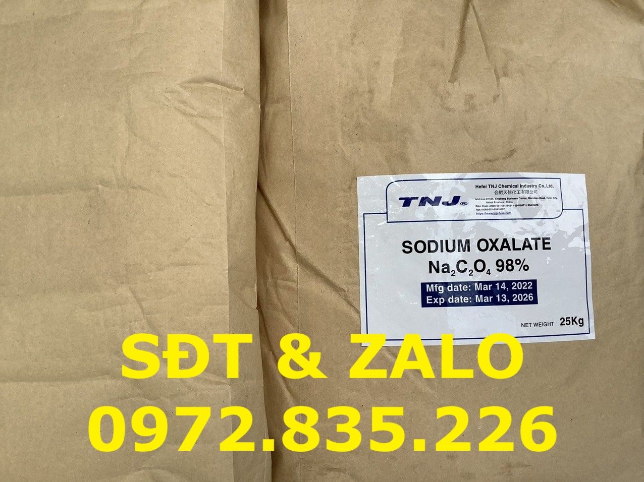  Sodium Oxalate - Natri Oxalat - Na2C2O4 98% 
