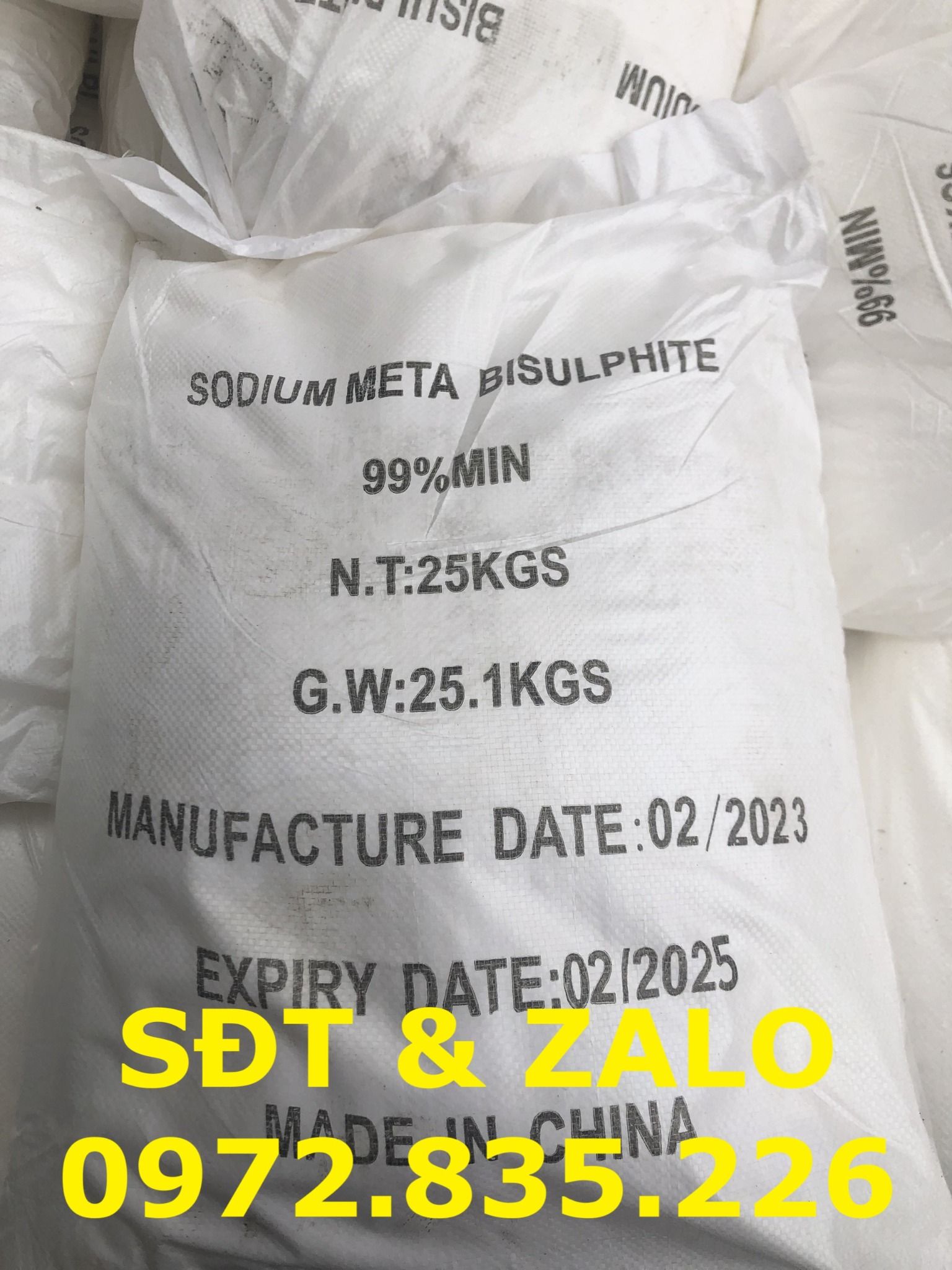  Sodium Metabisulfite - Natri Metabisulfit - Na2S2O5 