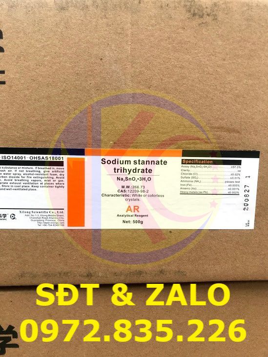  Sodium Stannate - Natri Stannat - Na2SnO3.3H2O 