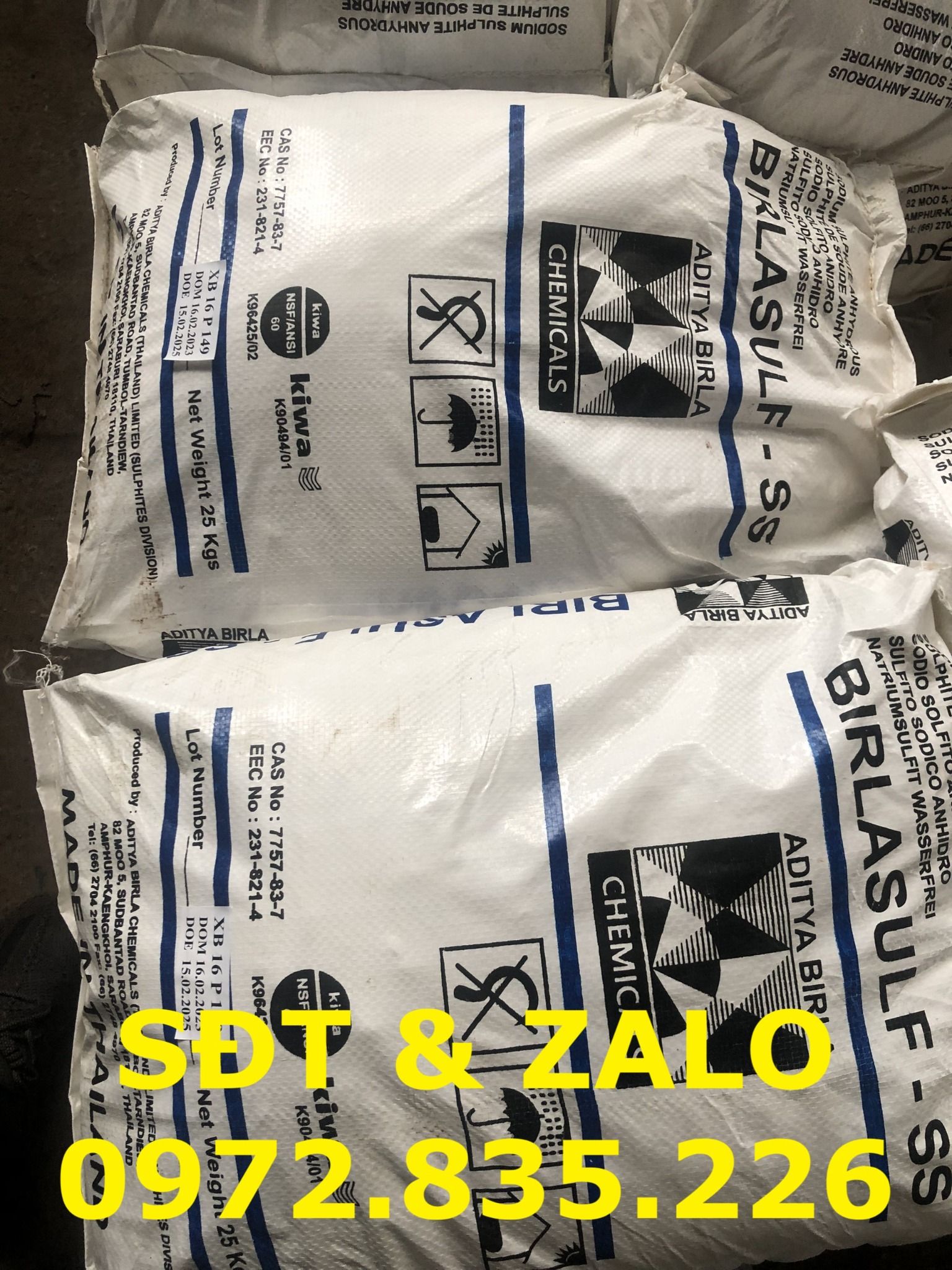  Sodium Sulphite Anhydrous - Natri Sunfit - Na2SO3 - BIRLASULF 