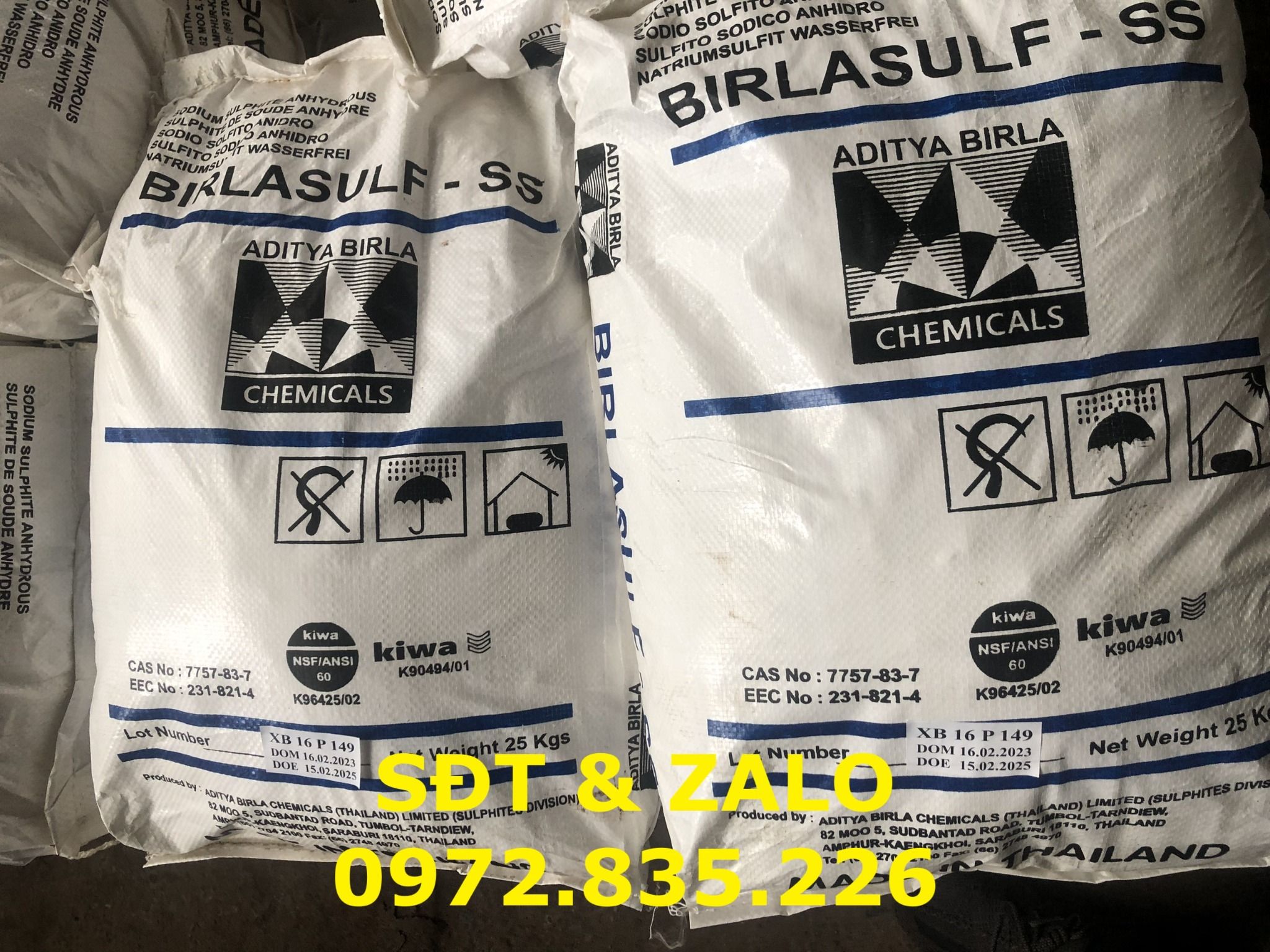  Sodium Sulphite Anhydrous - Natri Sunfit - Na2SO3 - BIRLASULF 
