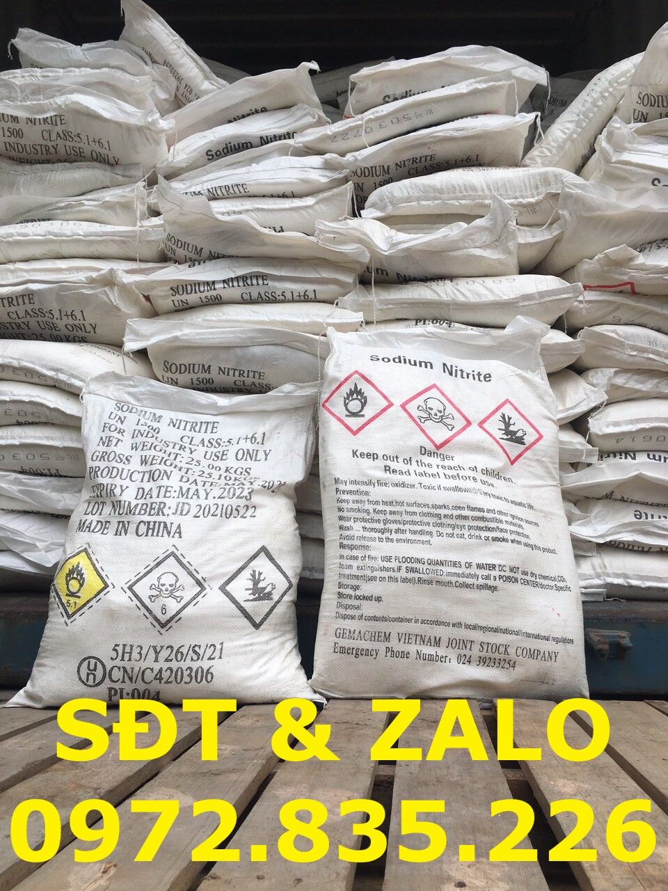  SODIUM NITRITE – NATRI NITRIT – NANO2 FOOD – PHỤ GIA E250 