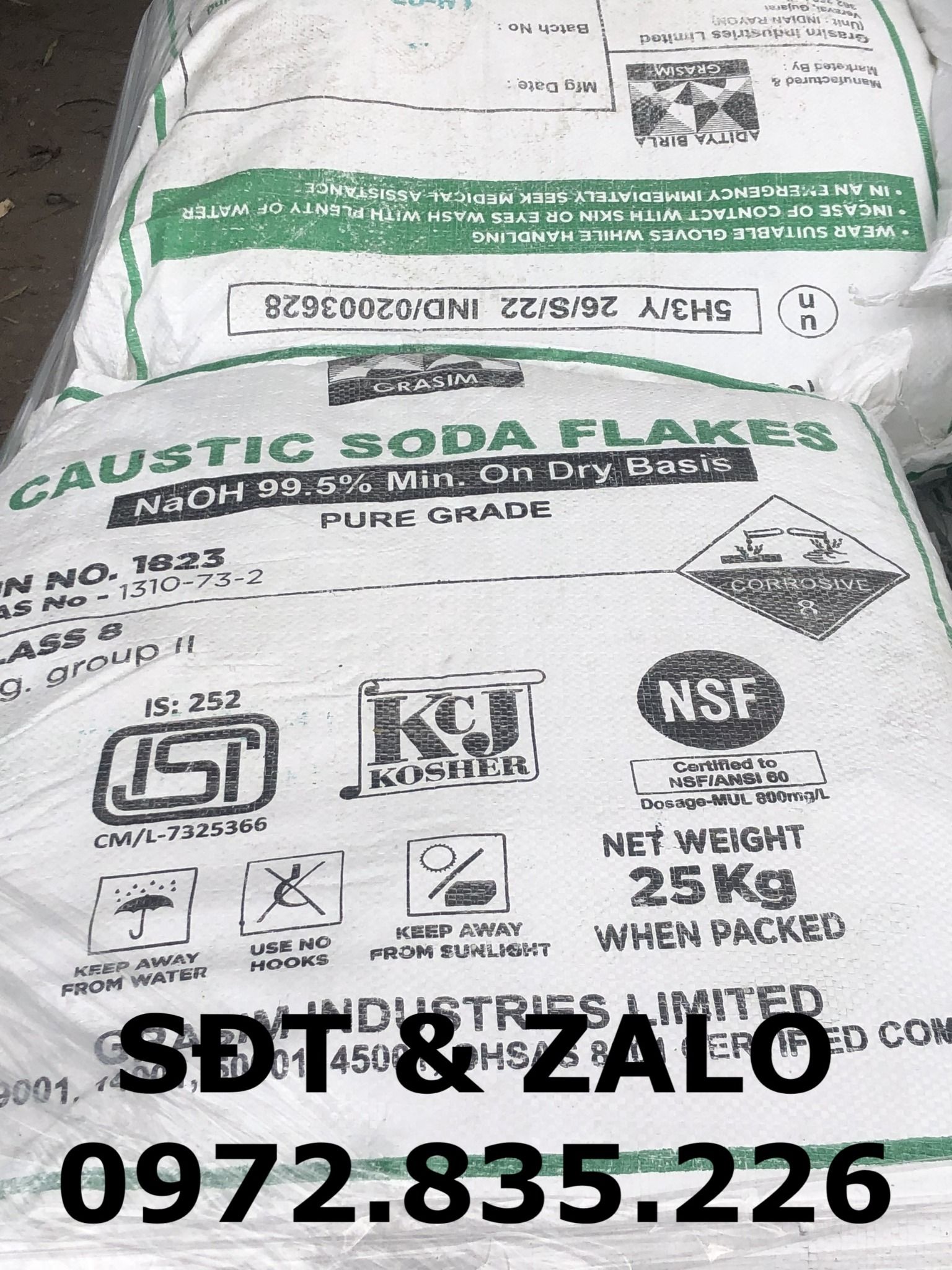  Caustic Soda Flakes - Xút Ấn Độ - NaOH Ấn Độ 