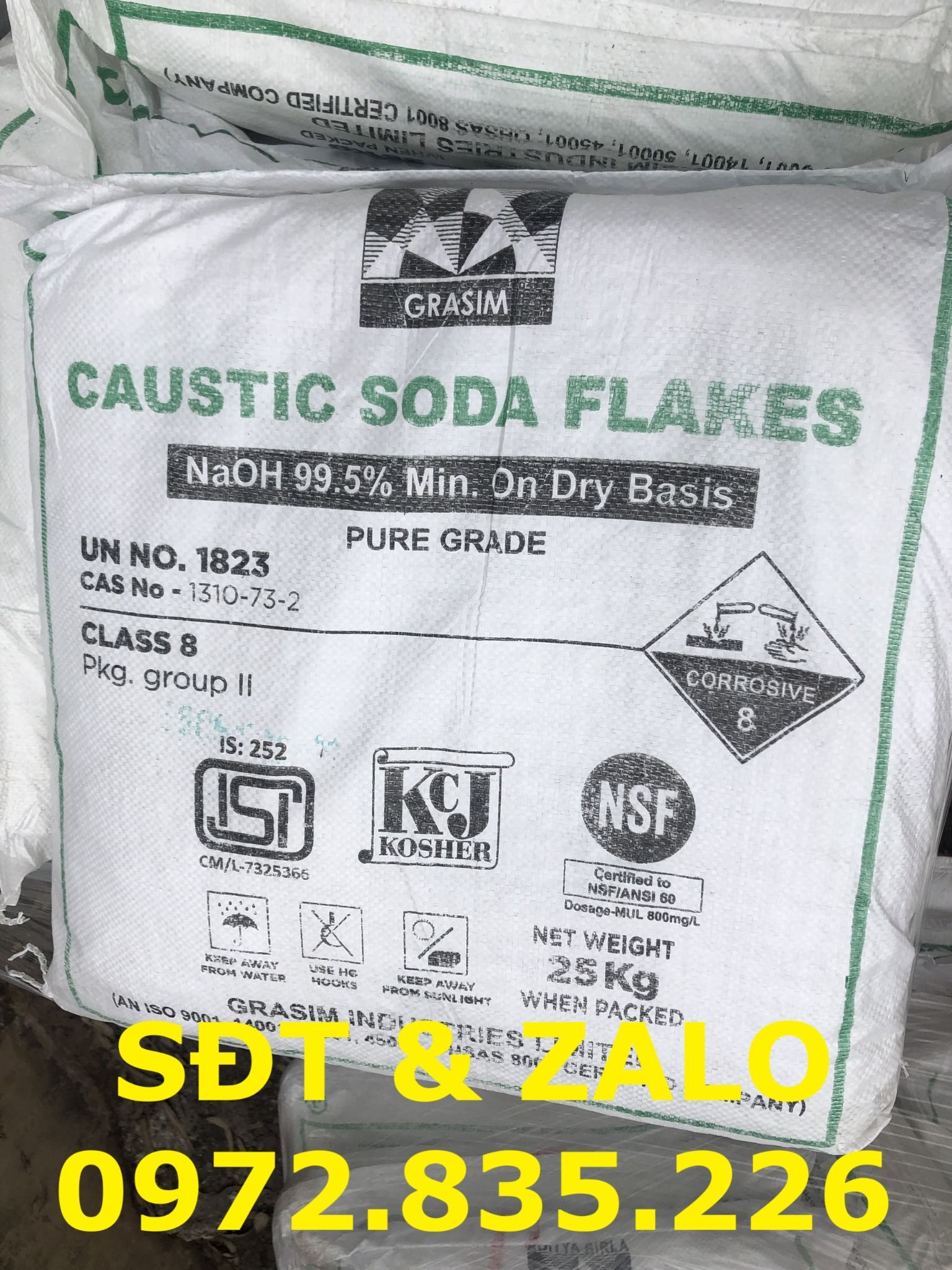  Caustic Soda Flakes - Xút Ấn Độ - NaOH Ấn Độ 