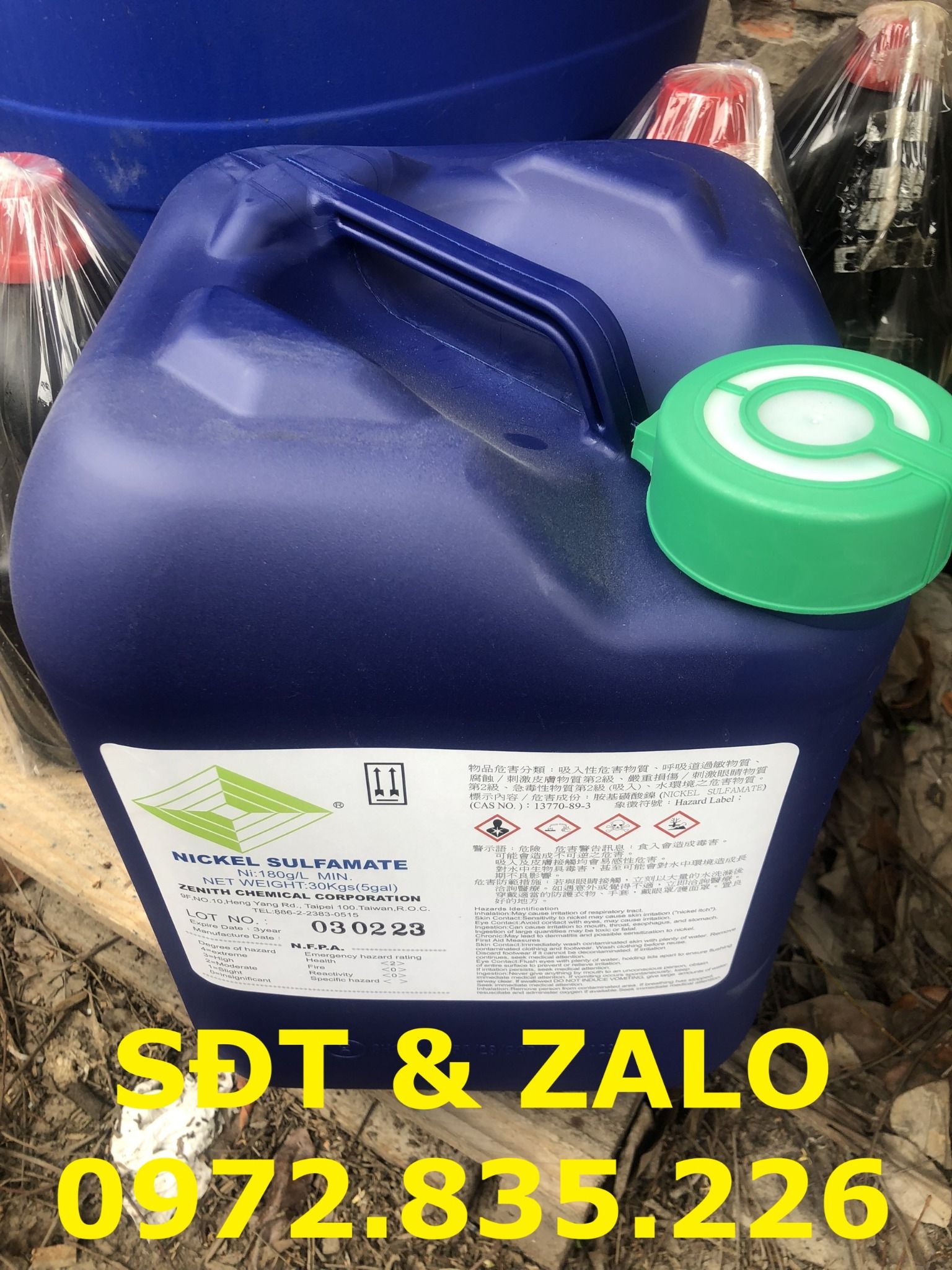  Nickel Sulfamate - Niken Sulfamat - Ni(SO3NH2)2 