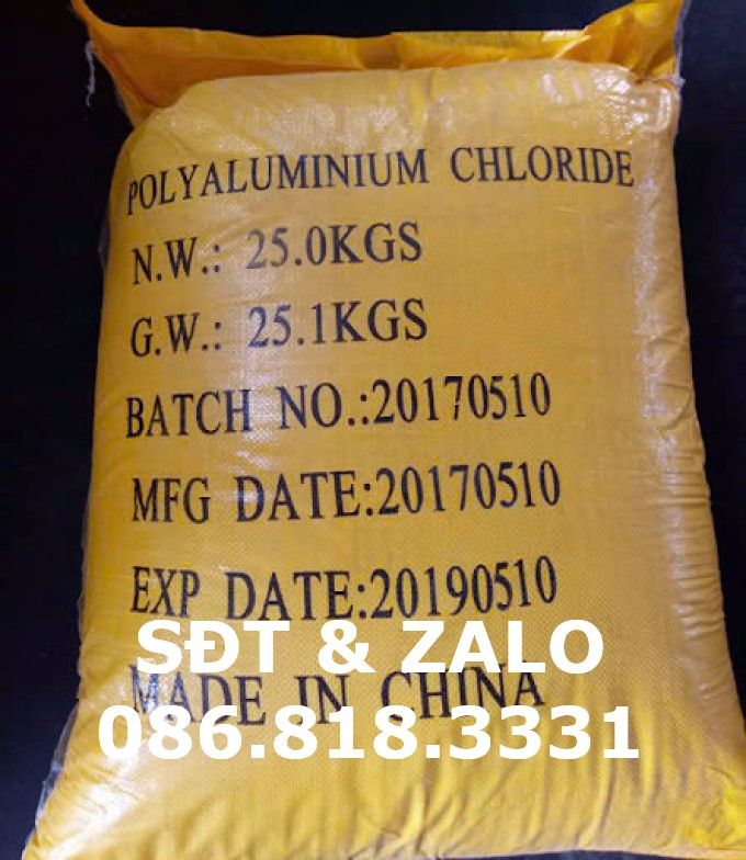  Poly Aluminium Chloride - PAC - Chất trợ lắng, keo tụ 