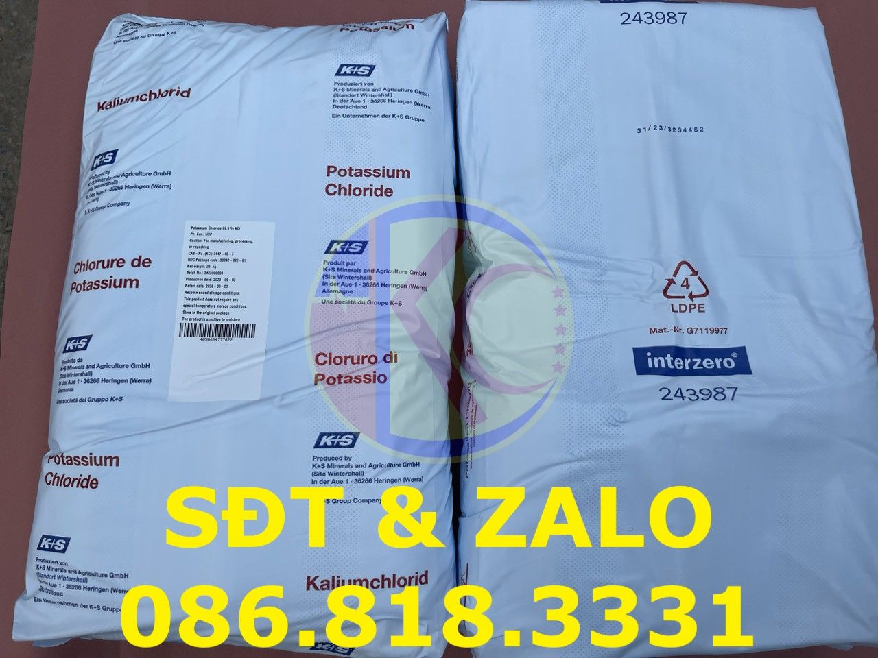  Potassium Chloride - Kali Clorua - KCL USP 