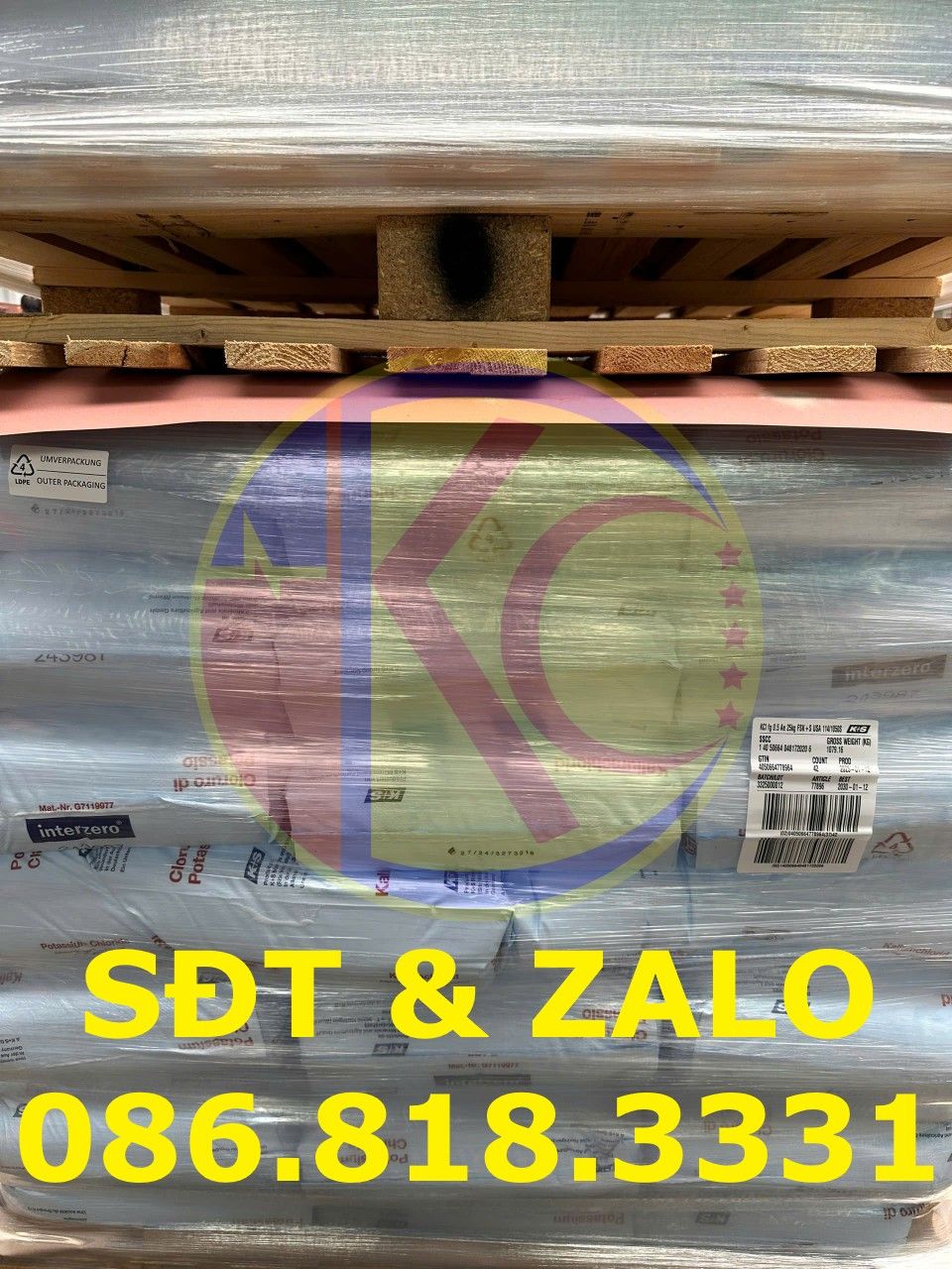  Potassium Chloride - KCl Food Đức 