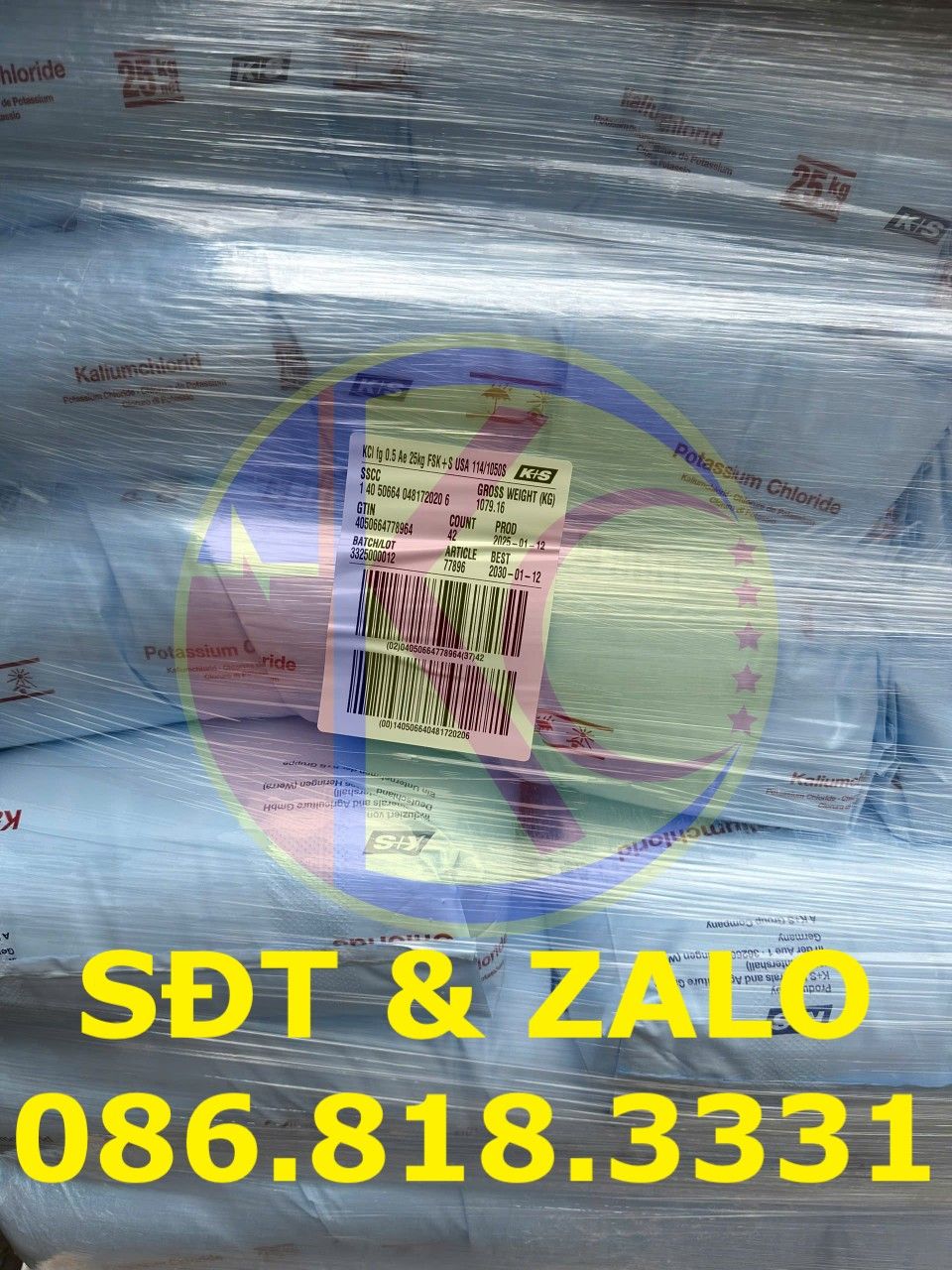  Potassium Chloride - KCl Food Đức 