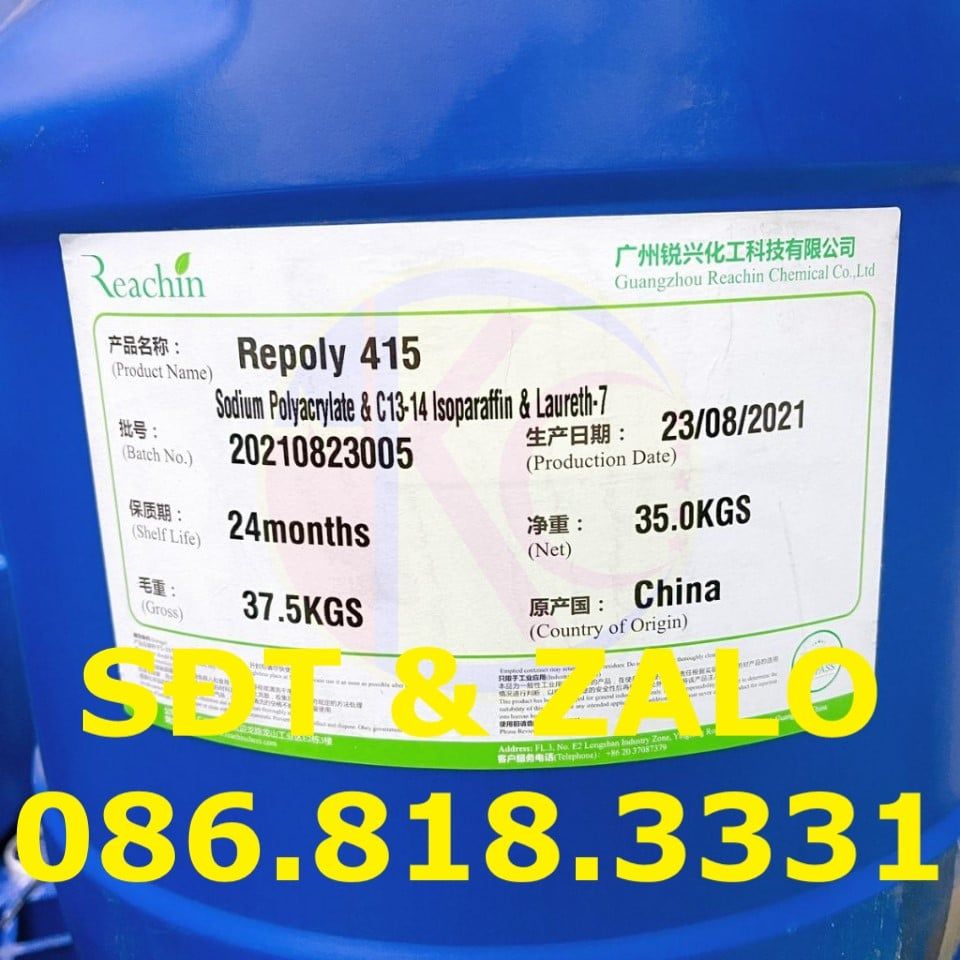  Repoly 415 - Chất hoạt động bề mặt, tạo đặc 
