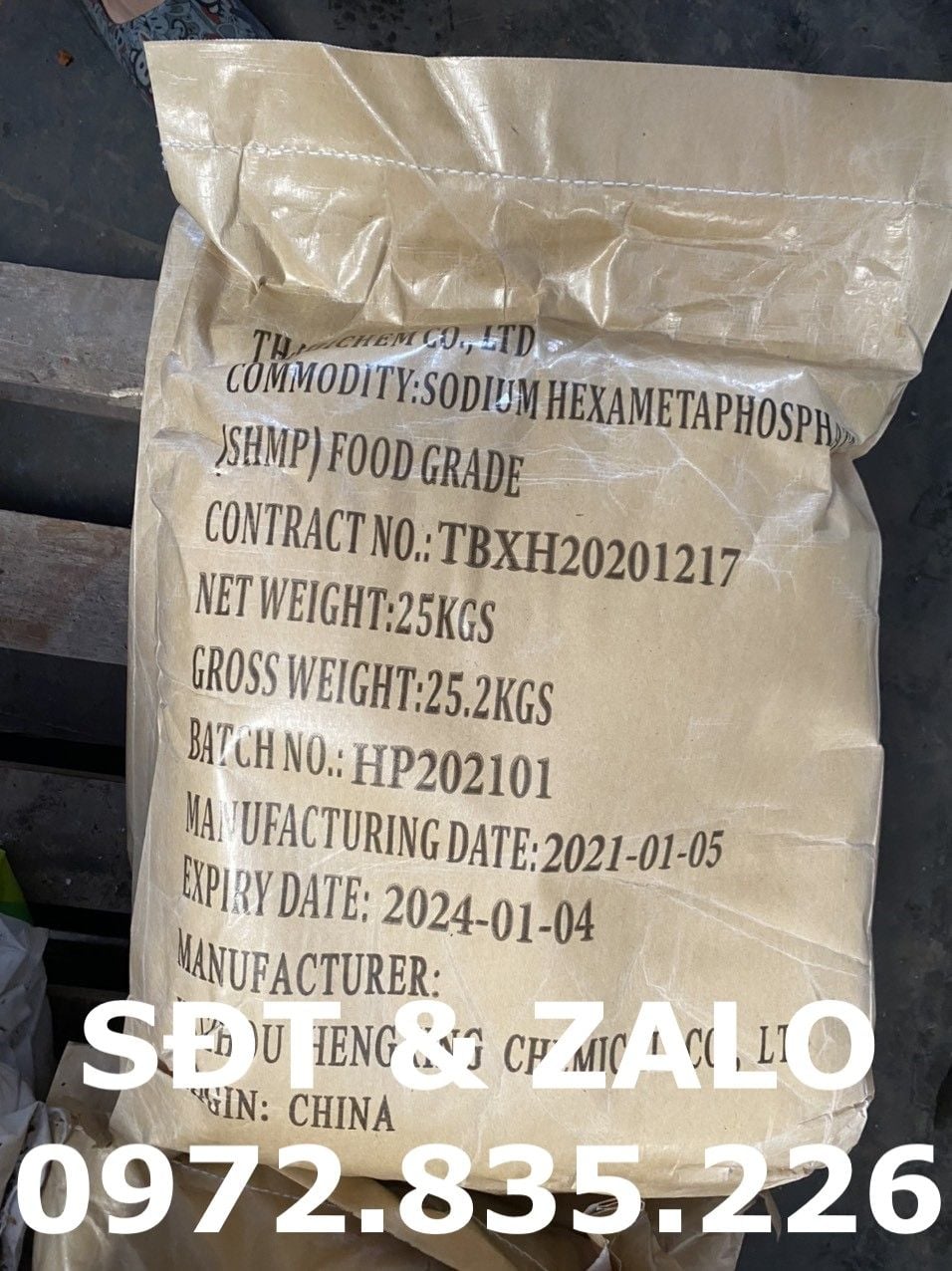  Sodium Hexametaphosphate - SHMP - Chất giữ màu 