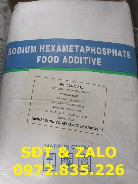  Sodium Hexametaphosphate - SHMP - Chất giữ màu 