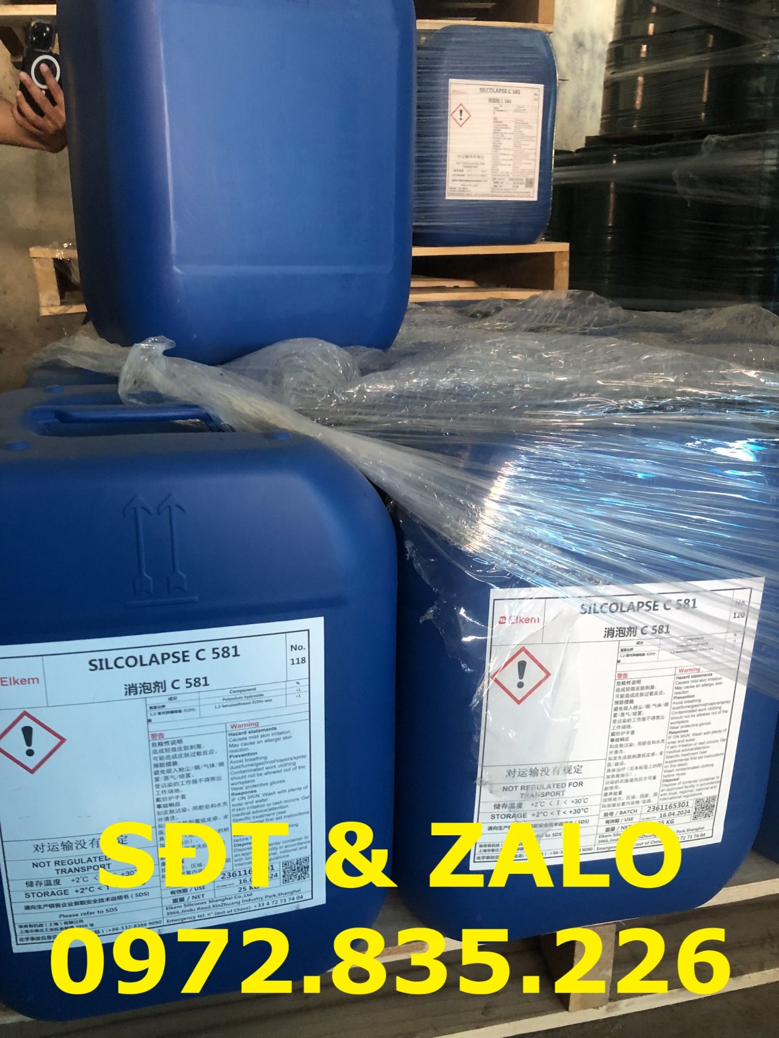  Hóa chất Kháng Bọt - Phá Bọt ANTIFOAM SILCOLAPSE C581 