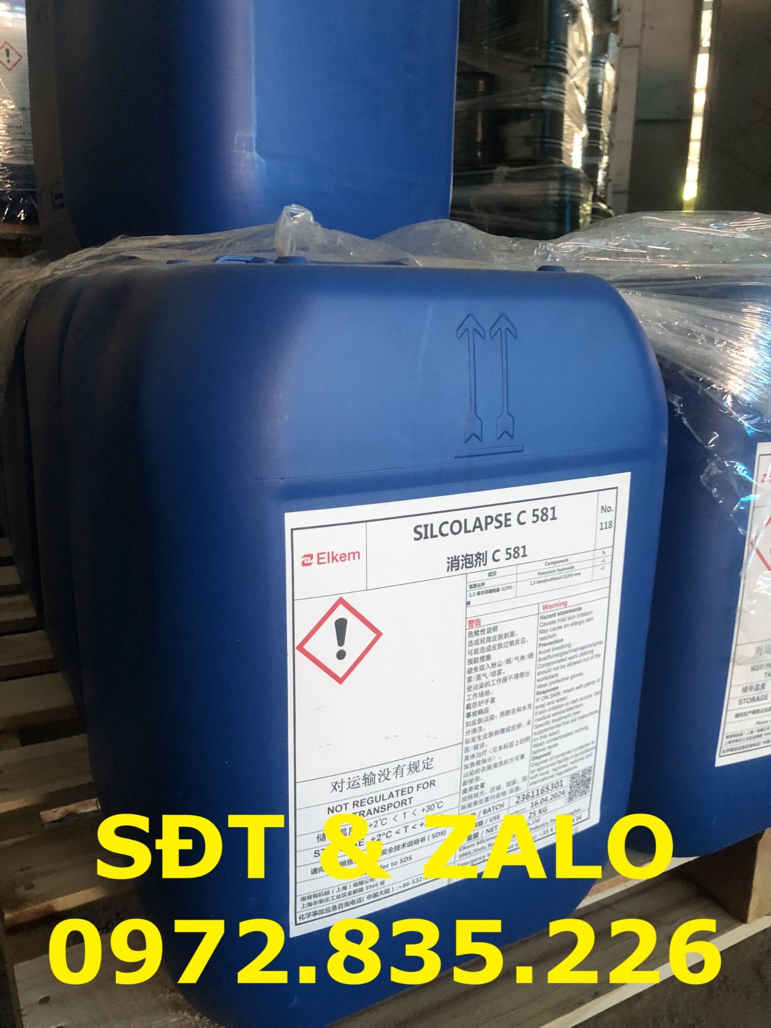  Hóa chất Kháng Bọt - Phá Bọt ANTIFOAM SILCOLAPSE C581 