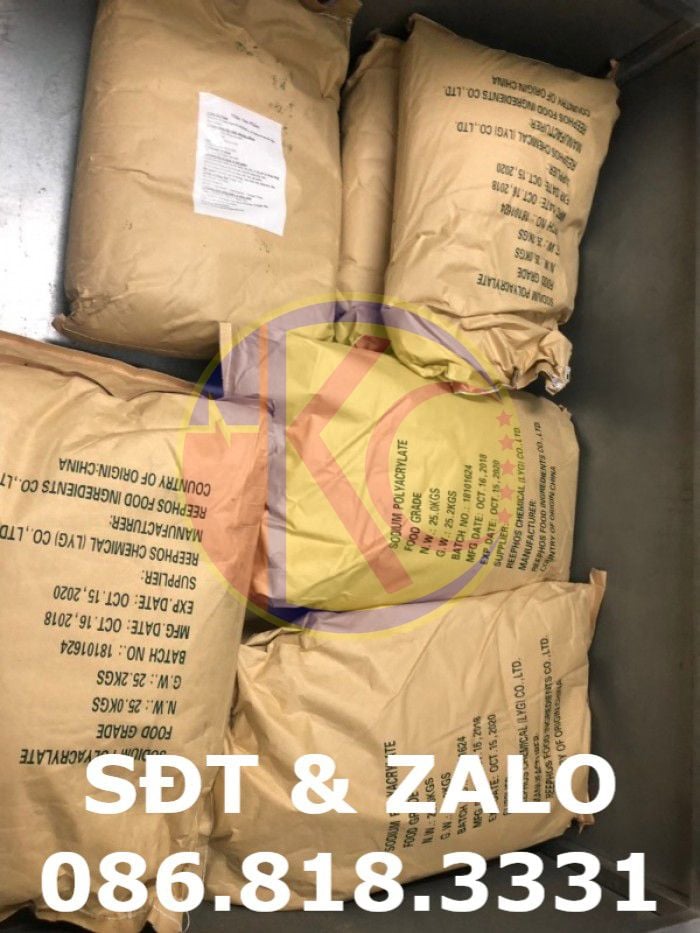  Sodium Polyacrylate - Natri PolyAcrylat - Phụ gia tạo đặc 