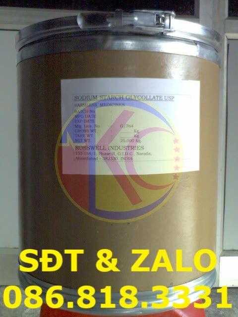  Sodium Starch Glycolate - Natri Starch Glycolat - Tá Dược Rã 
