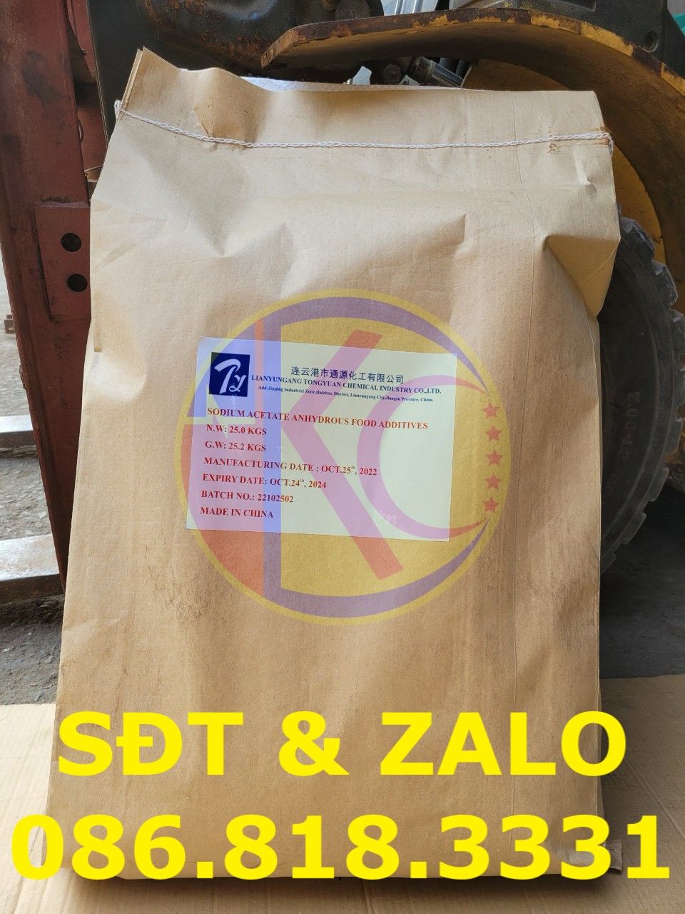 Sodium Acetate Food - Natri Acetat - CH3COONa 
