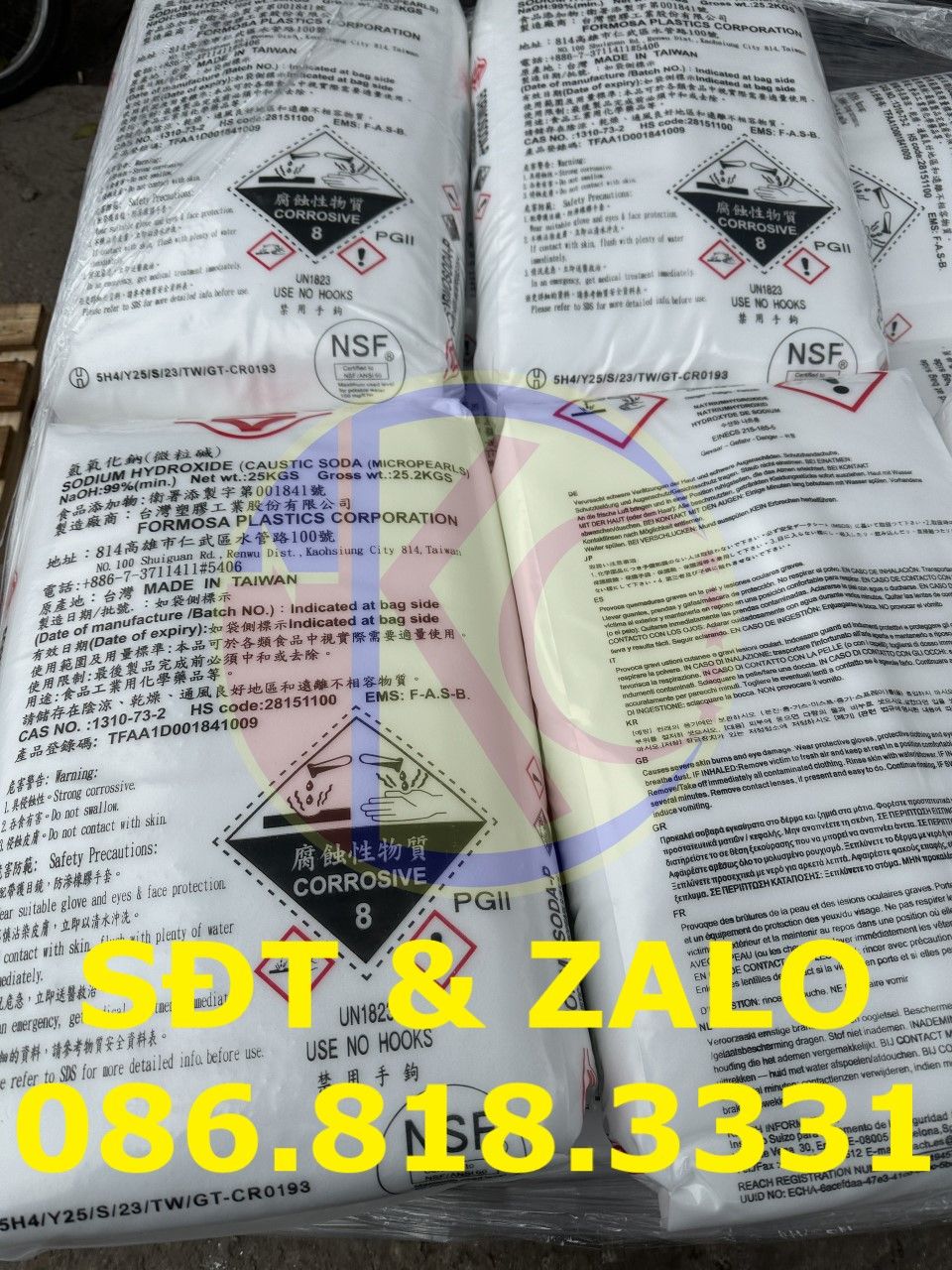  Sodium Hydroxide - NaOH - Caustic Soda 99% Taiwan 