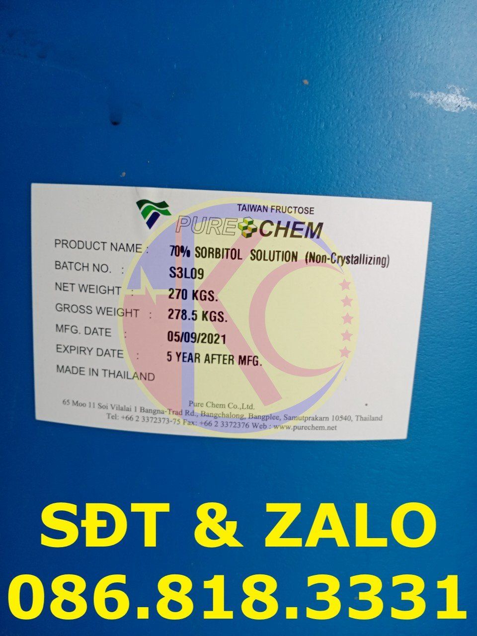  Sorbitol Solution 70% - Sorbitol Non Crystallizing - Sorbitol lỏng 