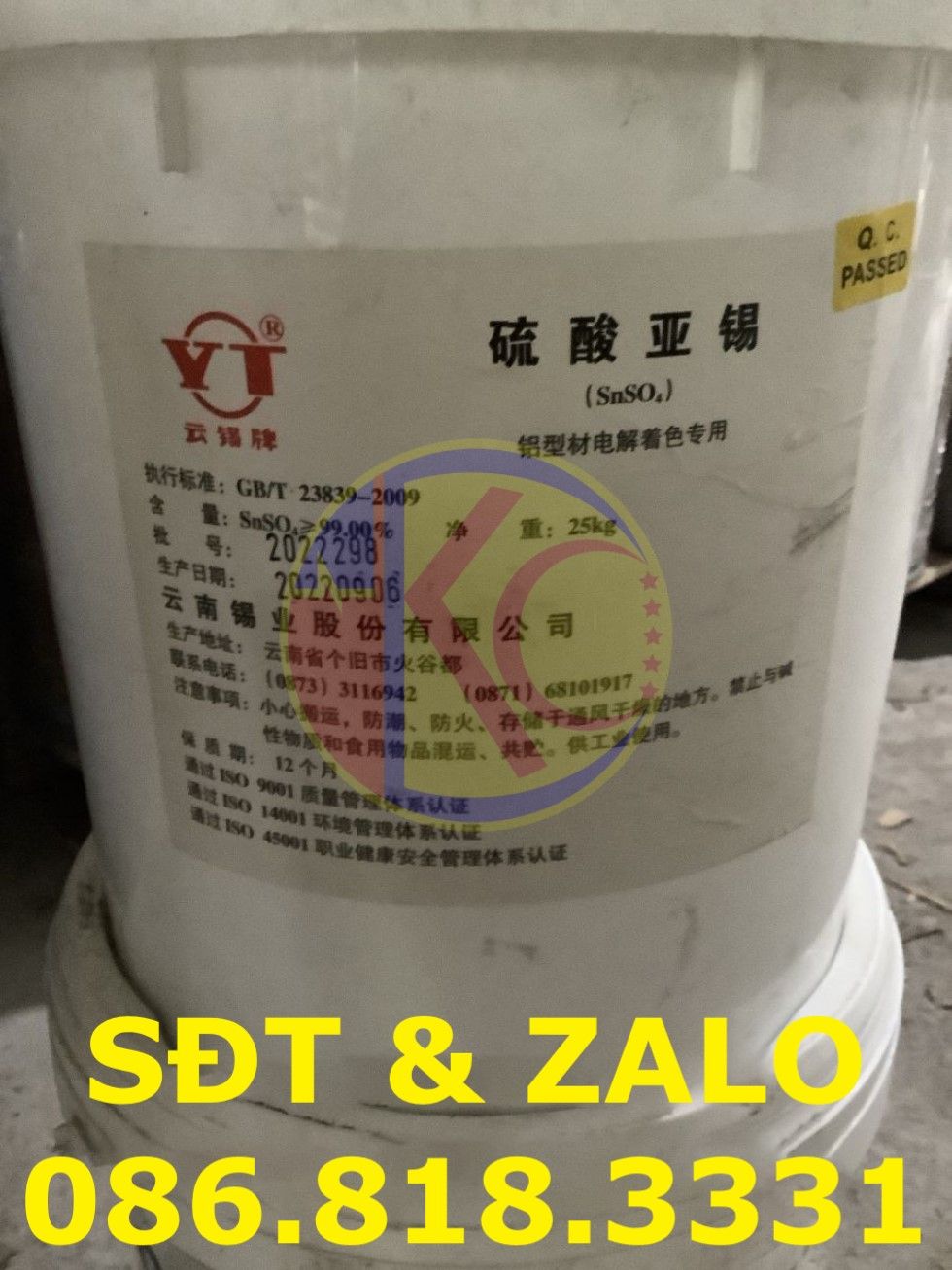  Stannous Sulfate - Thiếc Sunphat - SnSO4 