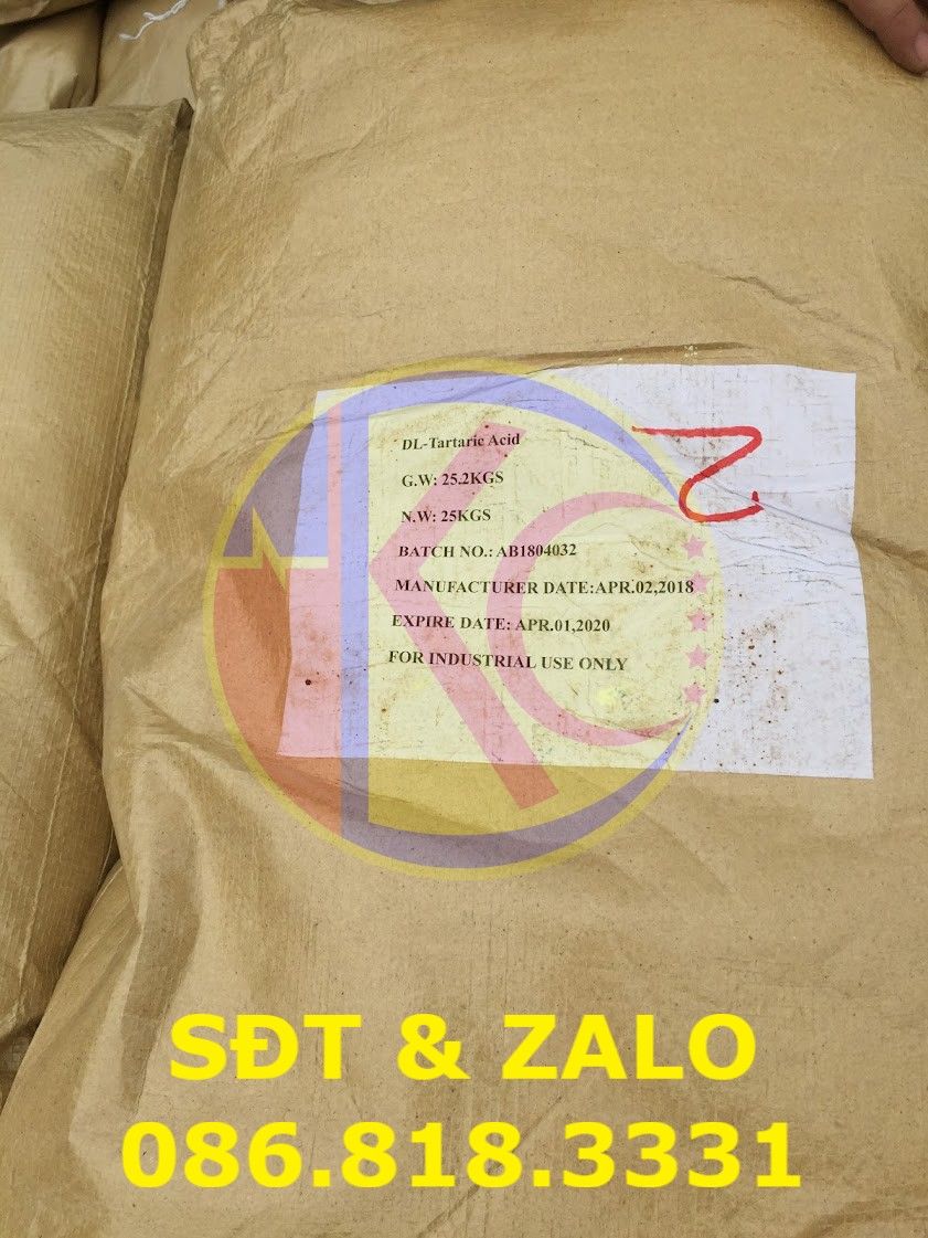  Acid DL-TARTARIC - Axit Tartaric - C4H6O6 