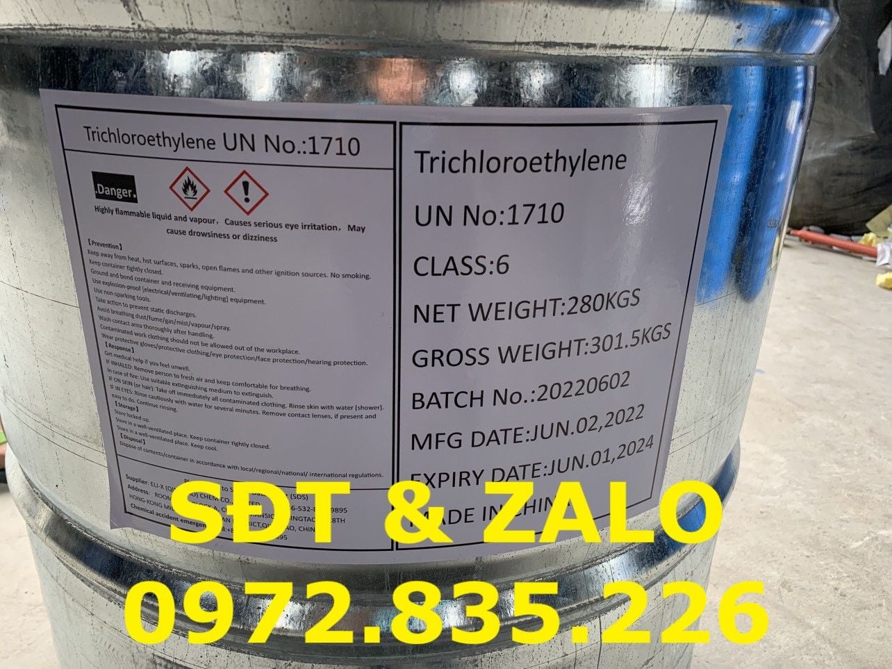  Trichloroethylene (TCE) C2HCl3 