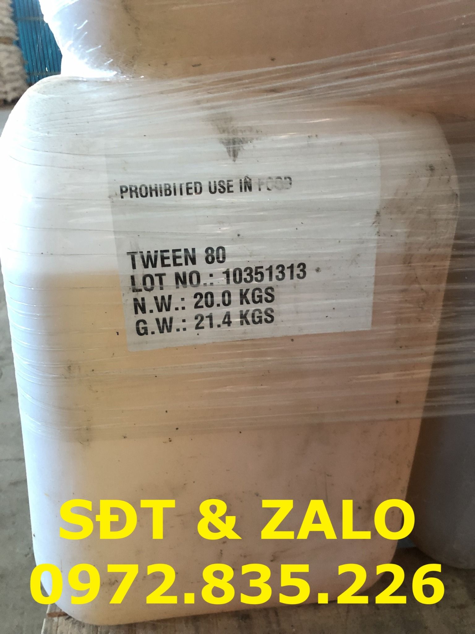  Chất nhũ hóa Polysorbate 80 - TWEEN 80 
