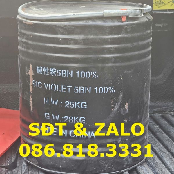 Basic Violet 5BN 100% - Nhuộm tím 5BN - C25H30ClN3 – KDCCHEMICAL