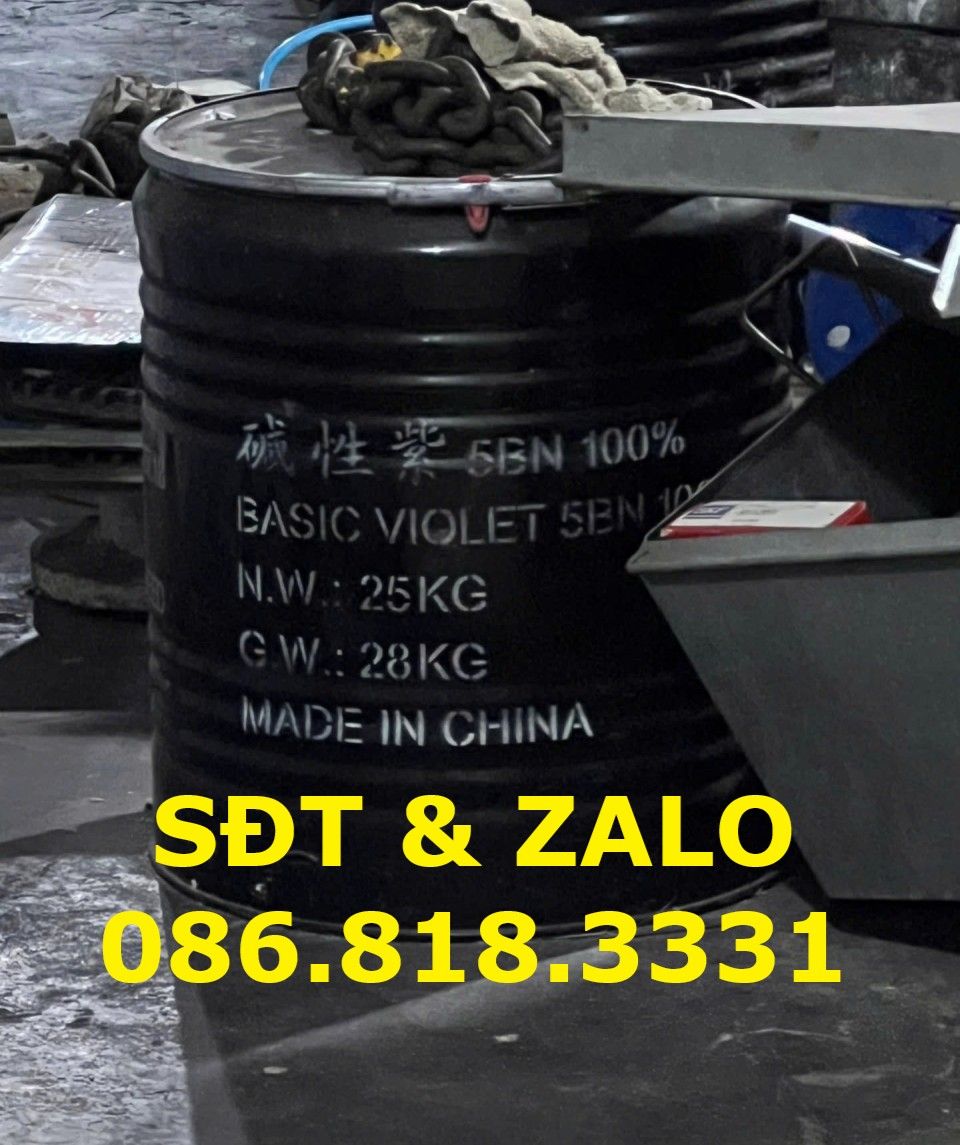  Basic Violet 5BN 100% - Nhuộm tím 5BN - C25H30ClN3 